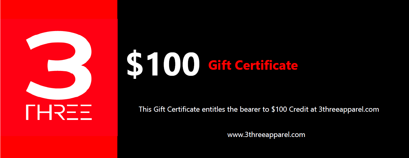 3threeapparel.com Gift Card 