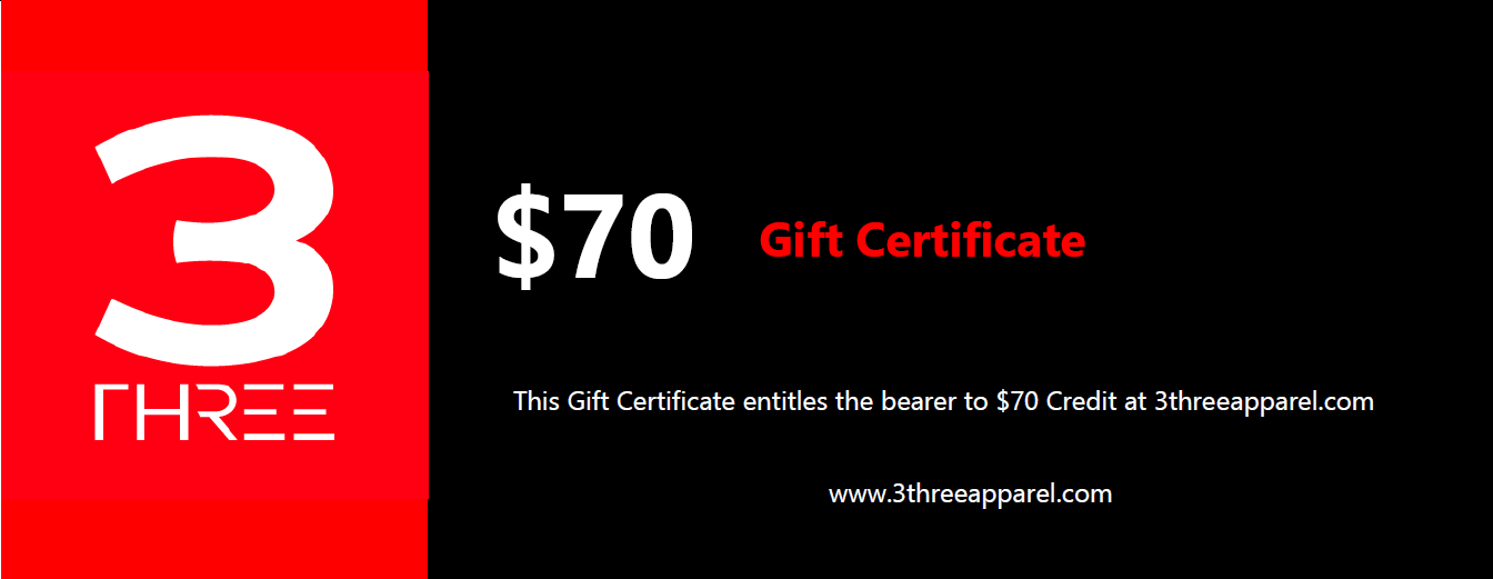 3threeapparel.com Gift Card 