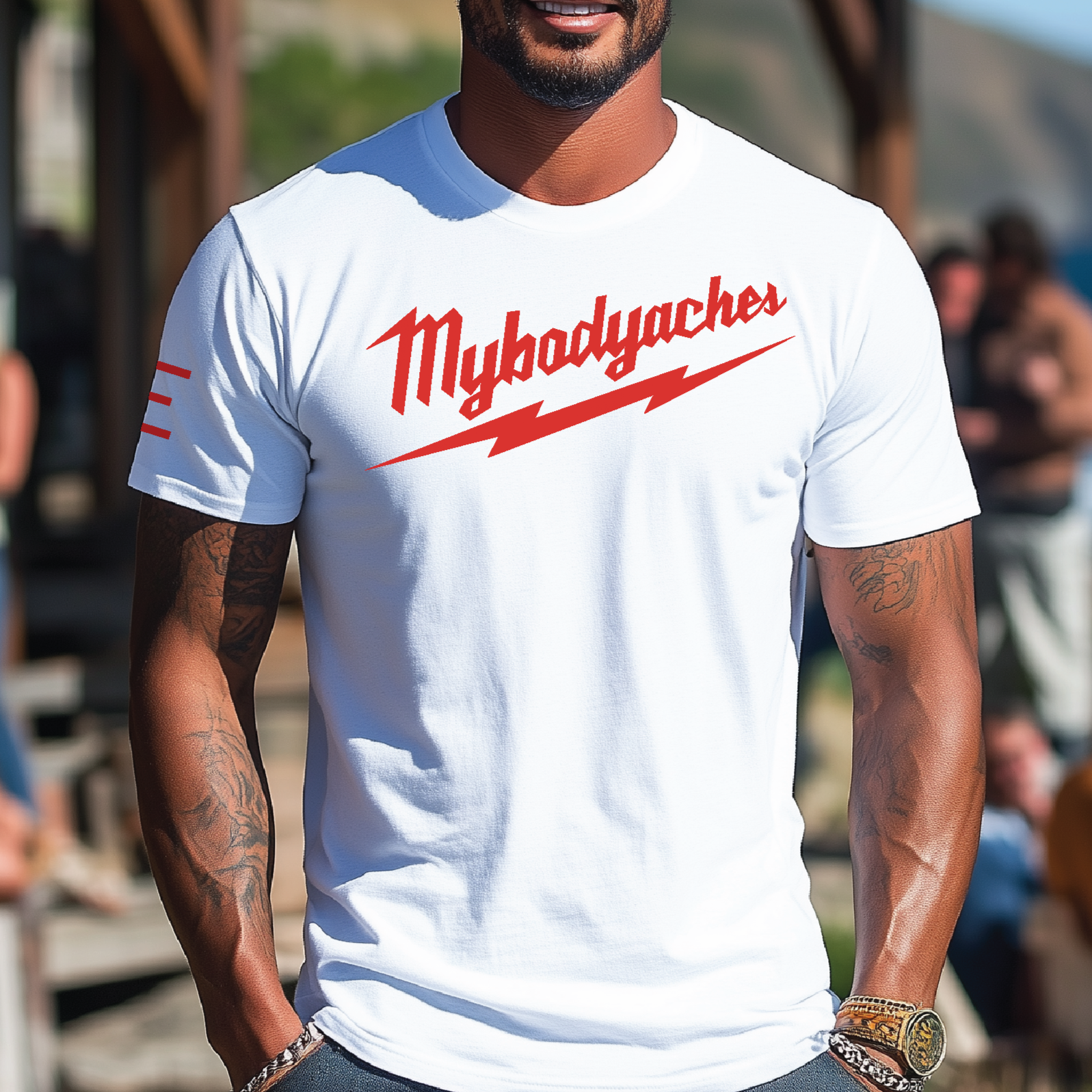 "MyBodyAches" Jiu-Jitsu Shirt - Tools Company Parody - 3Three Apparel LLC.