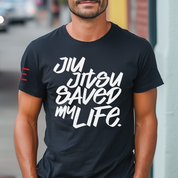 Jiu Jitsu Saved My Life - Graffiti-Style Premium T-Shirt - 3Three Apparel LLC.