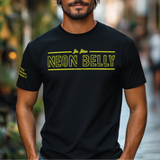 NEON BELLY V2 (Knee on Belly) Jiu-Jitsu Shirt - BJJ Funny Meme Premium T-Shirt - 3Three Apparel LLC.