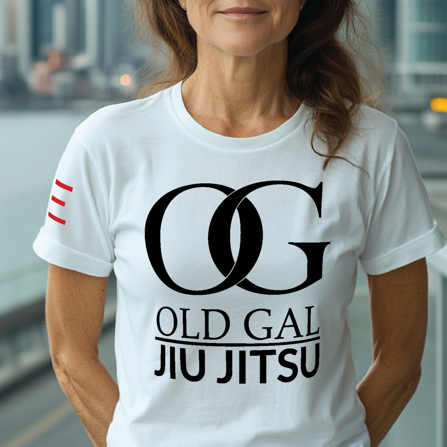 Old Gal Jiu-Jitsu - The OG in BJJ Adult Premium T-Shirt 