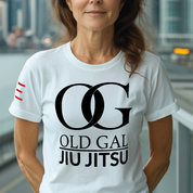 Old Gal Jiu-Jitsu - The OG in BJJ Adult Premium T-Shirt - 3Three Apparel LLC.