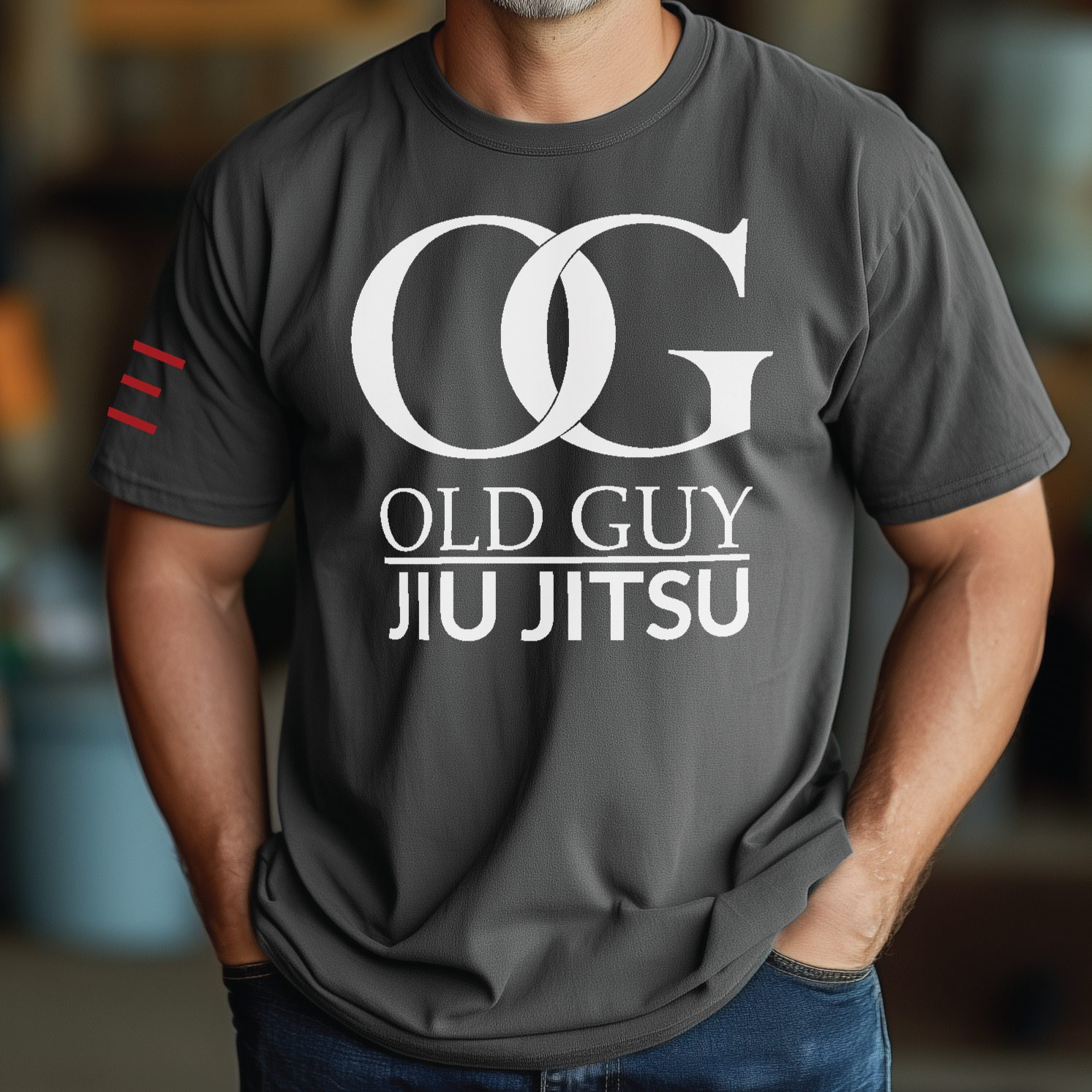 OG - Old Guy Jiu-Jitsu - BJJ Funny Meme Premium T-Shirt 