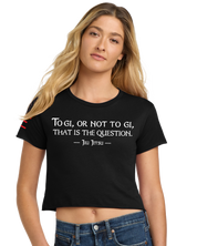 "To Gi or Not to Gi" Jiu-Jitsu Crop Top - 3Three Apparel LLC.