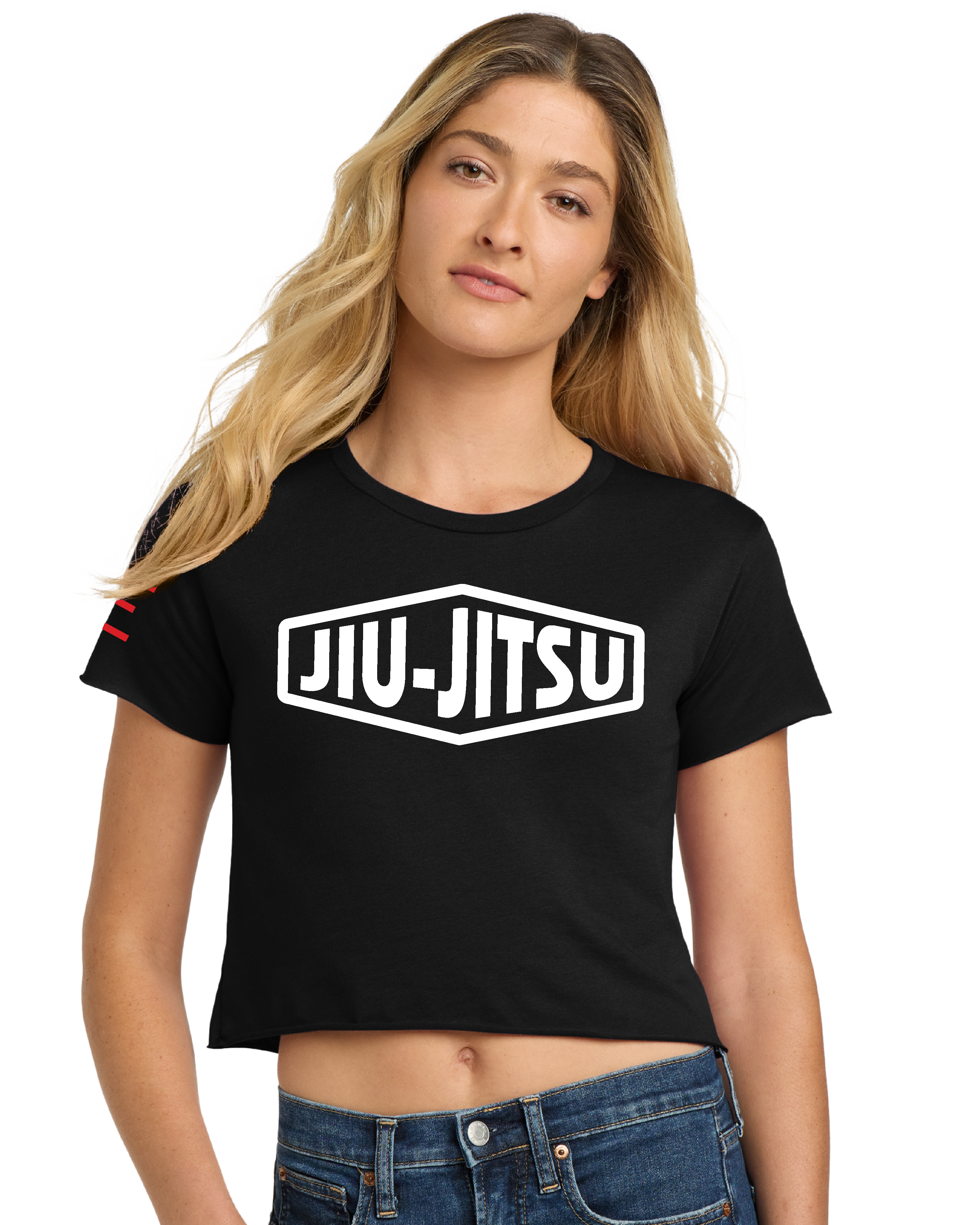 Classic Jiu-Jitsu Premium Women's Crop Top - 3Three Apparel LLC.