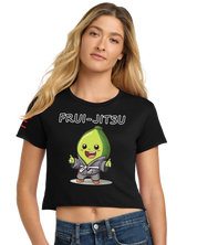 Meet the Frui-Jitsu Avocado Women's Crop Top - Fun Meets Fierce! 🥑 - 3Three Apparel LLC.