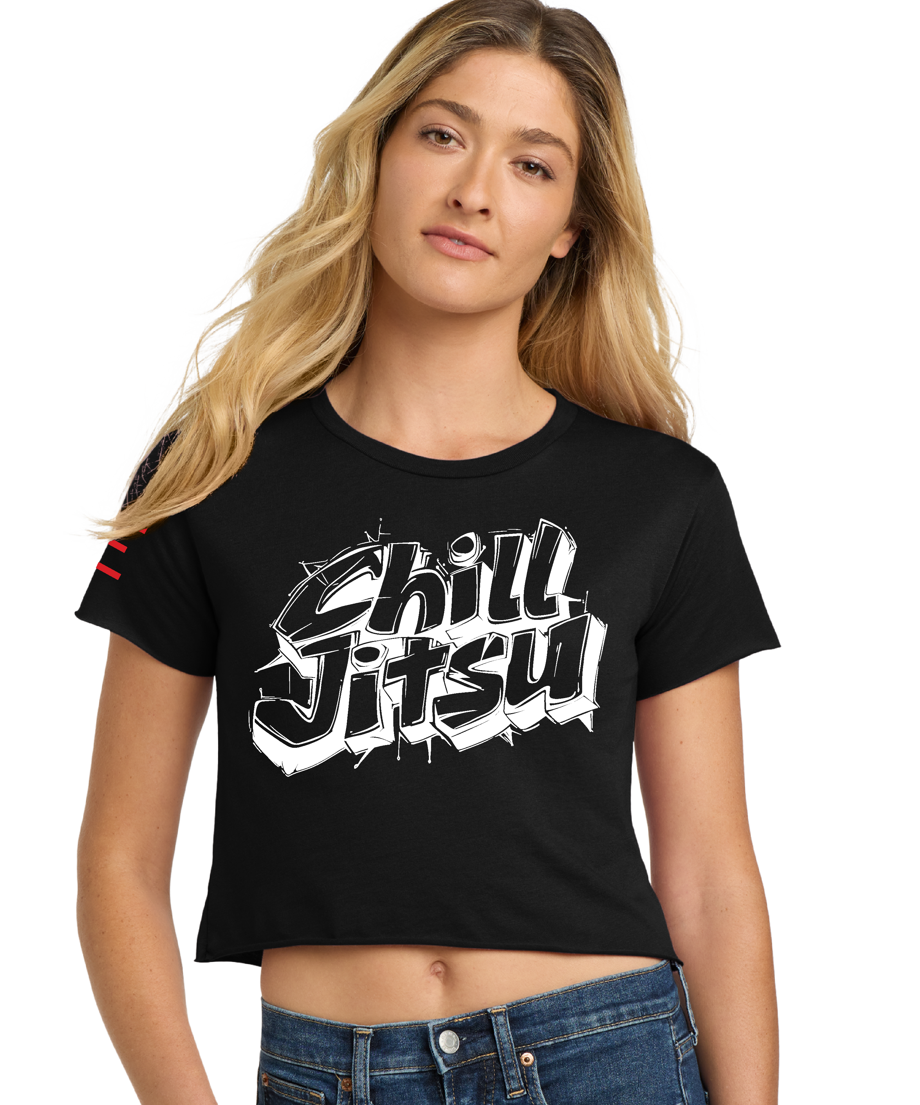 "Chill Jitsu" Jiu-Jitsu Women's Crop Top - 3Three Apparel LLC.