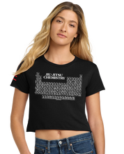 Jiu-Jitsu Chemistry Crop Top - Periodic Table of Jiu-Jitsu BJJ Enthusiasts - 3Three Apparel LLC.