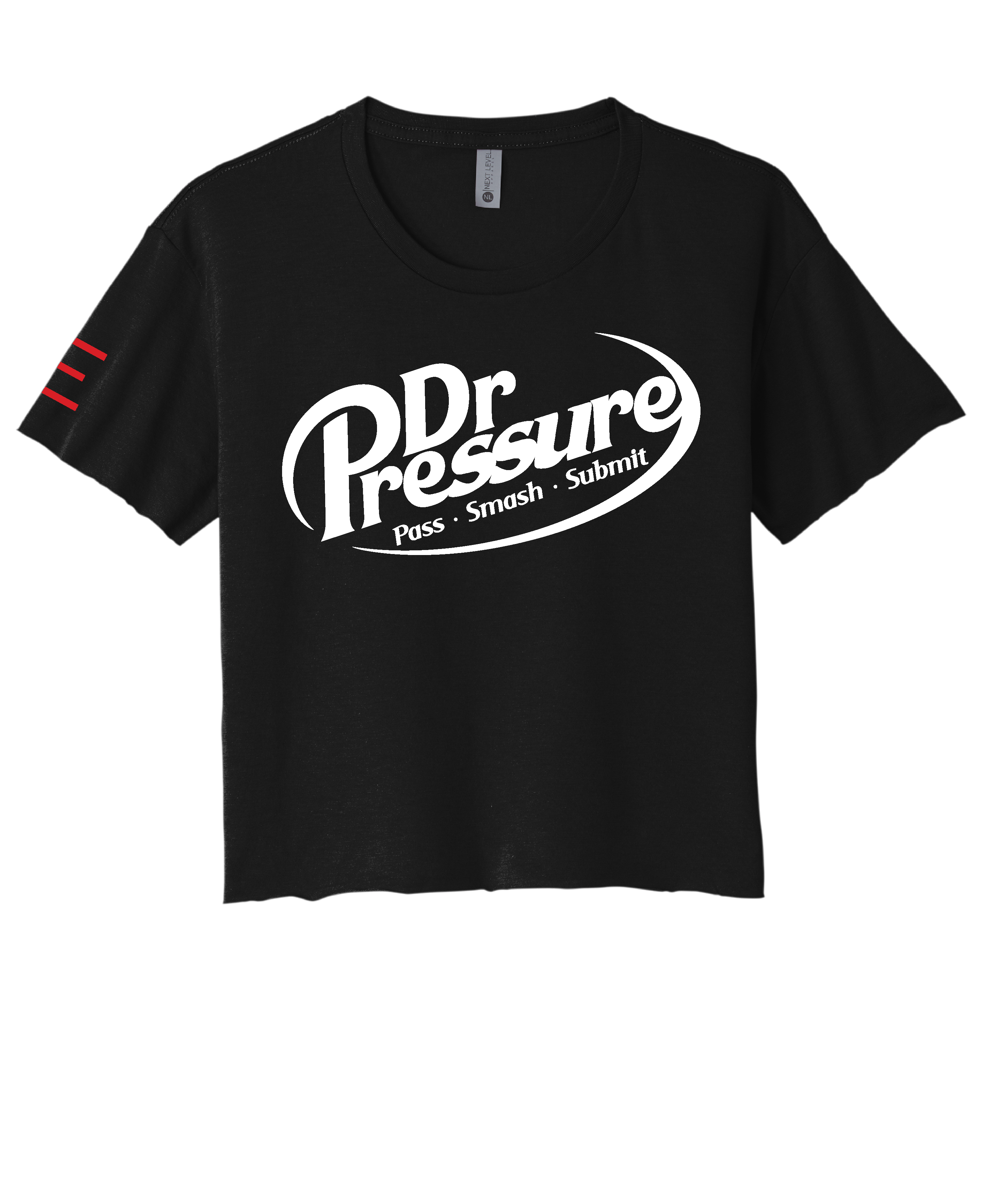 "Dr. Pressure" - Jiu-Jitsu Parody Women's Crop Top - 3Three Apparel LLC.