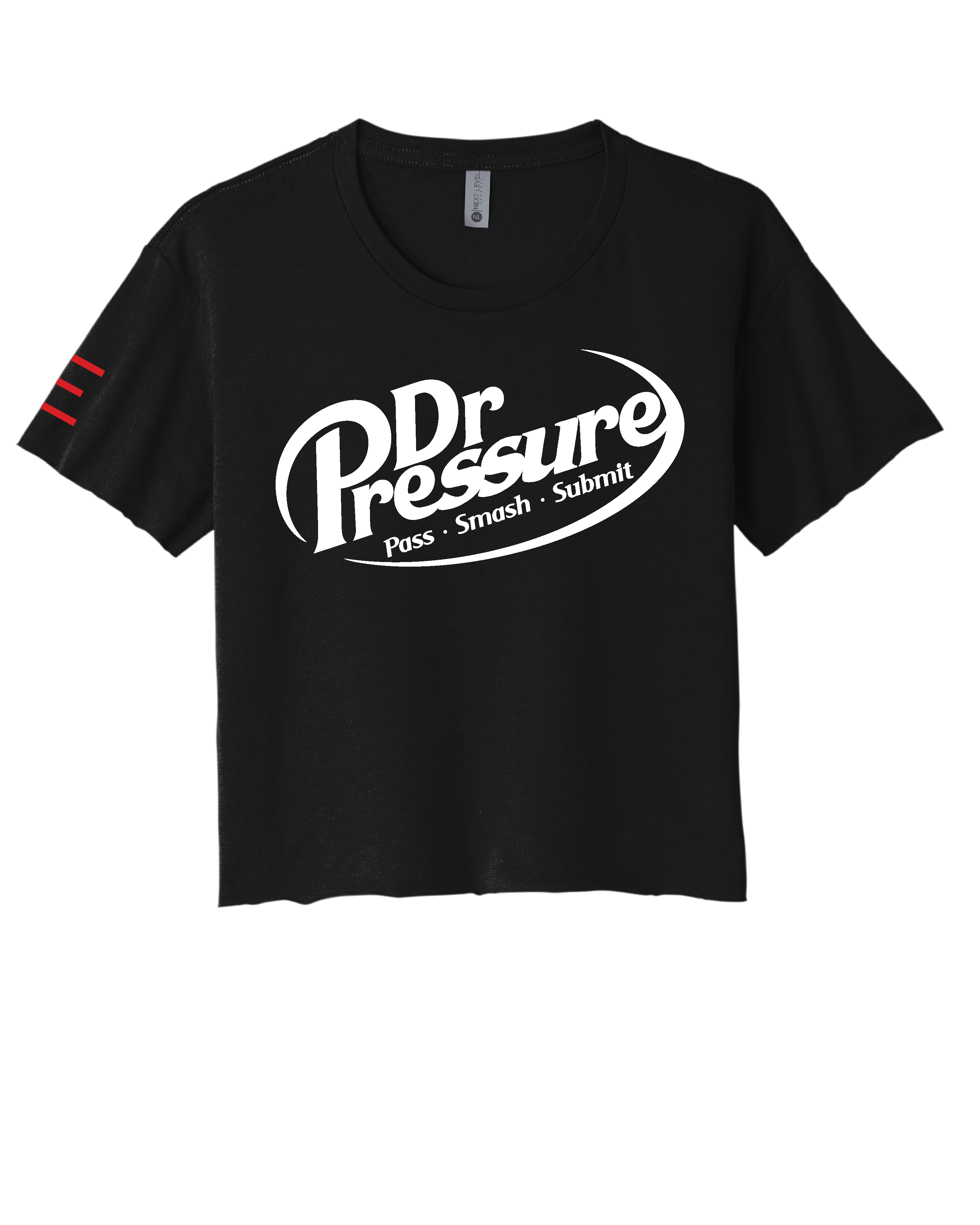 "Dr. Pressure" - Jiu-Jitsu Parody Women's Crop Top - 3Three Apparel LLC.