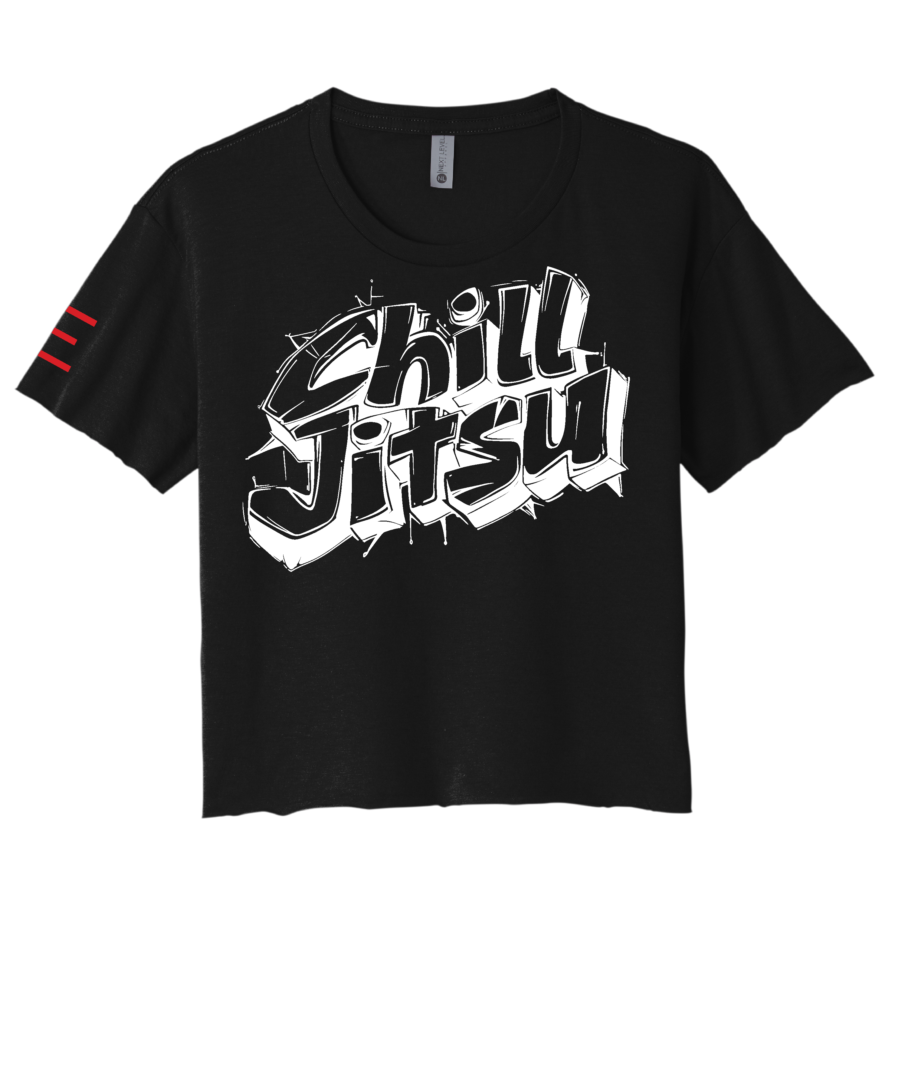 "Chill Jitsu" Jiu-Jitsu Women's Crop Top - 3Three Apparel LLC.