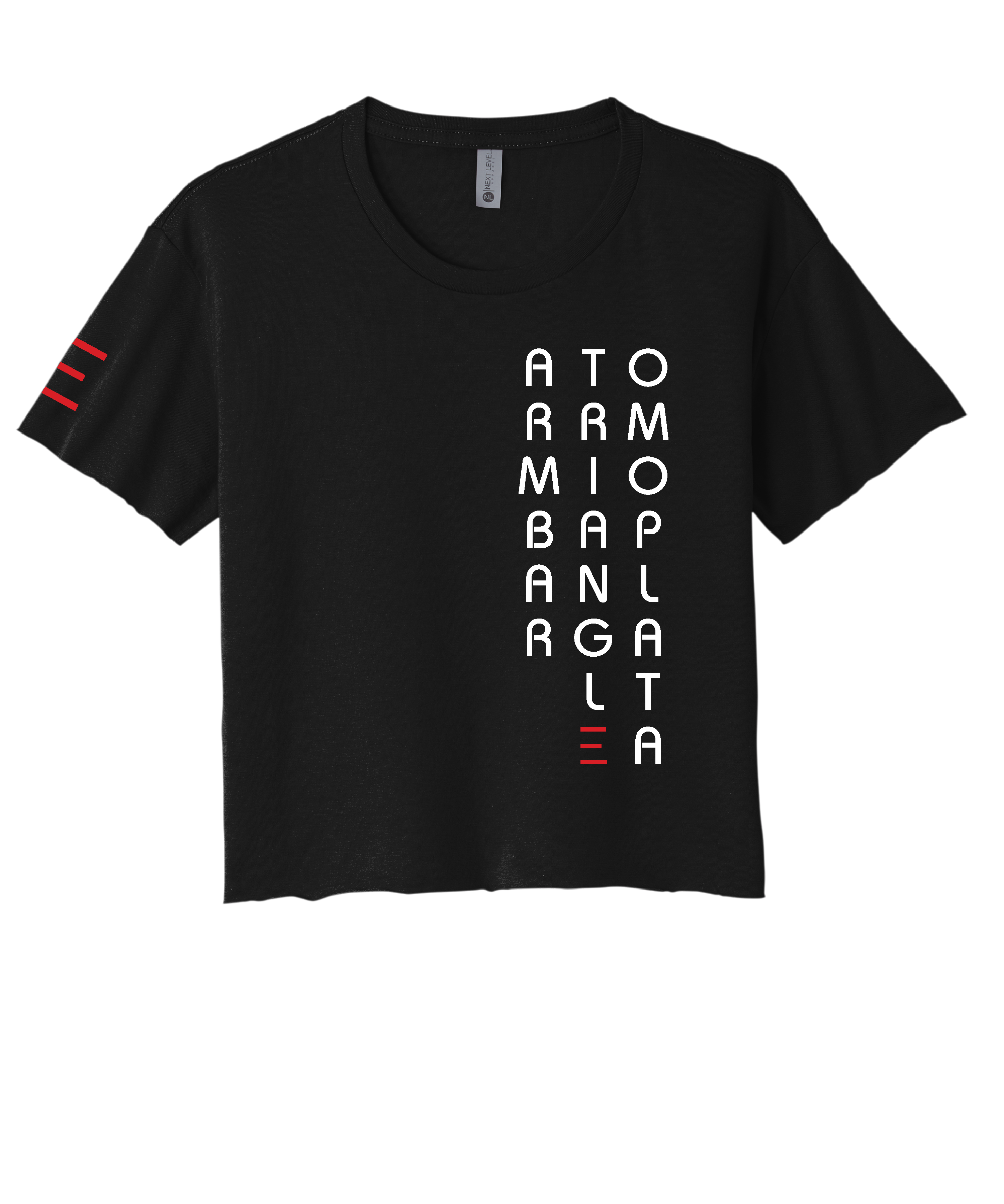 ArmBar | Triangle | Omoplata - Jiu-Jitsu Womens Crop Top - 3Three Apparel LLC.