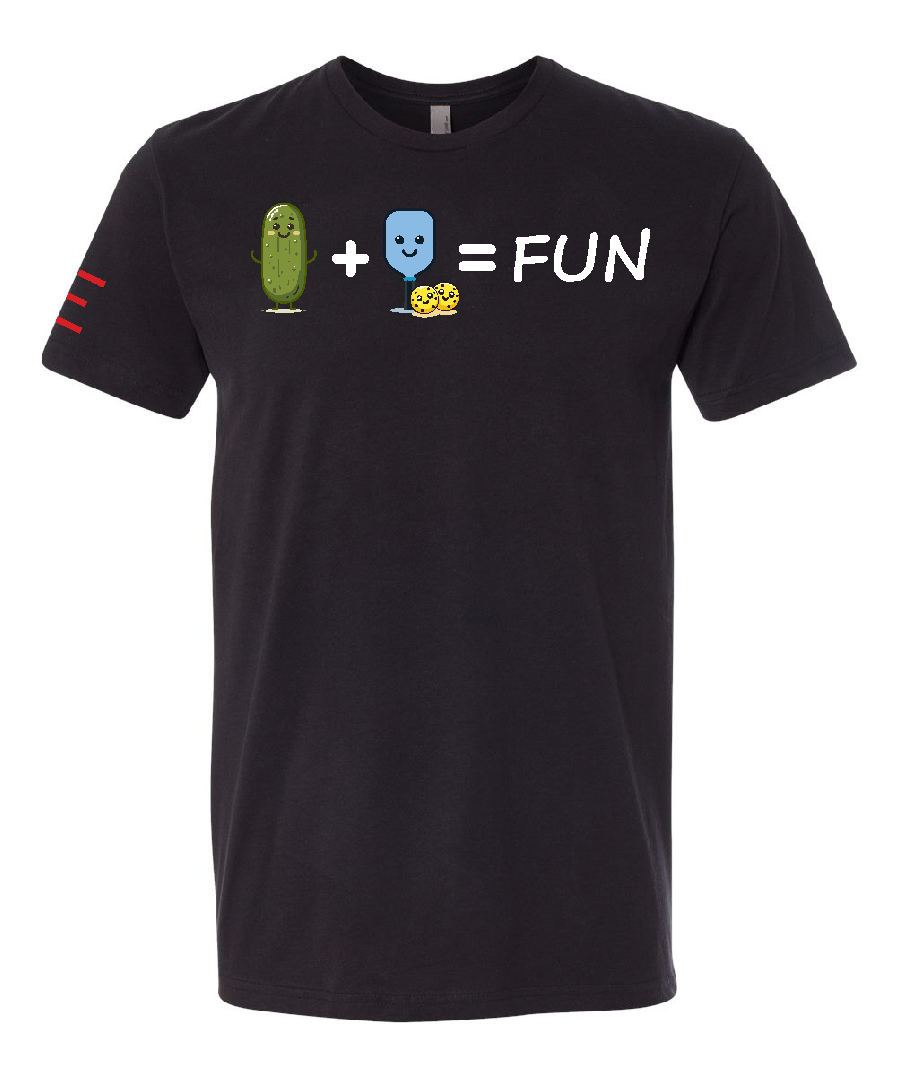 Pickle + Paddle = Fun Pickleball T-Shirt - Cute and Playful Design 