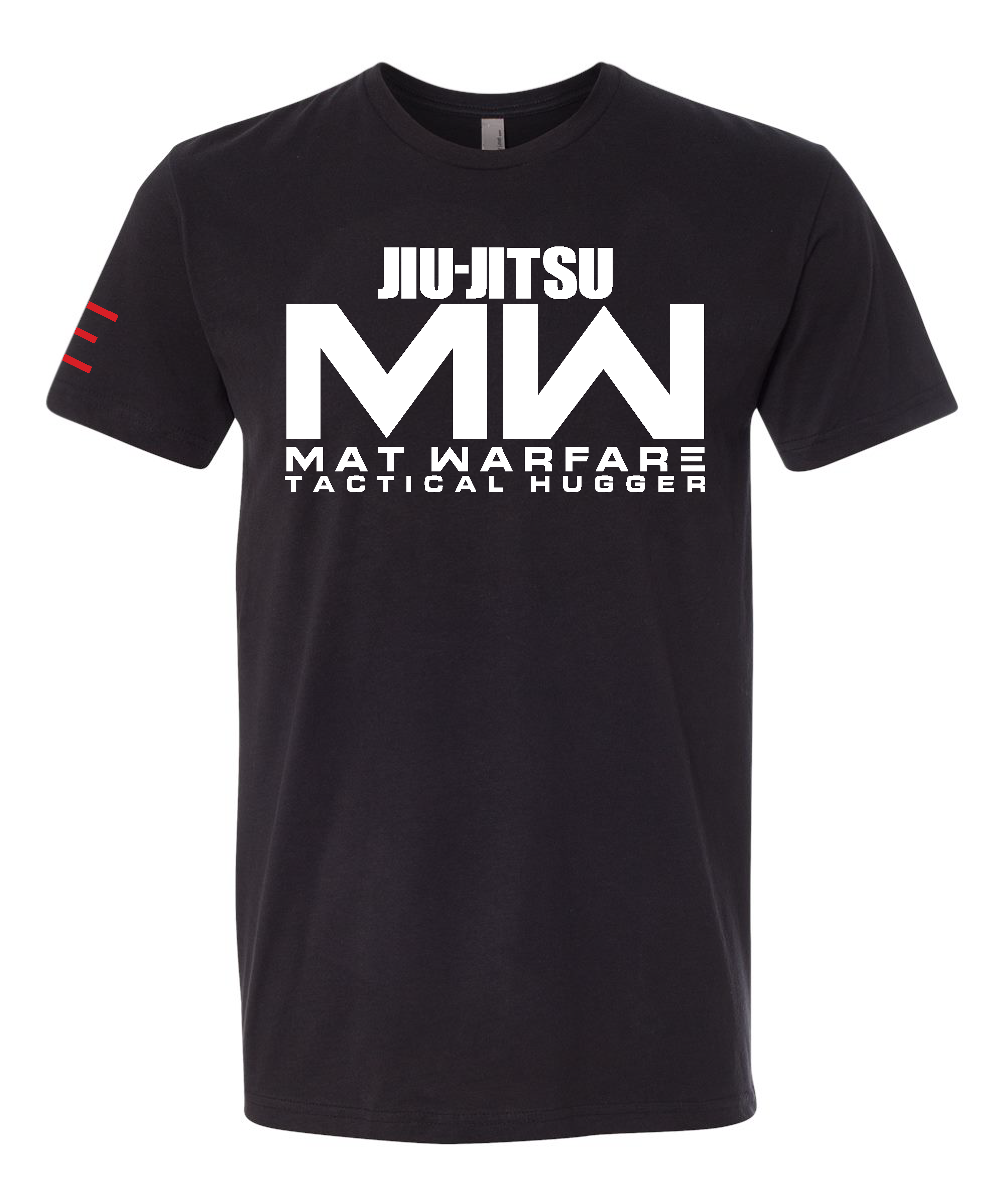 Jiu-Jitsu MW Tactical Hugger Tee - Mat Warfare Parody funny shirt 