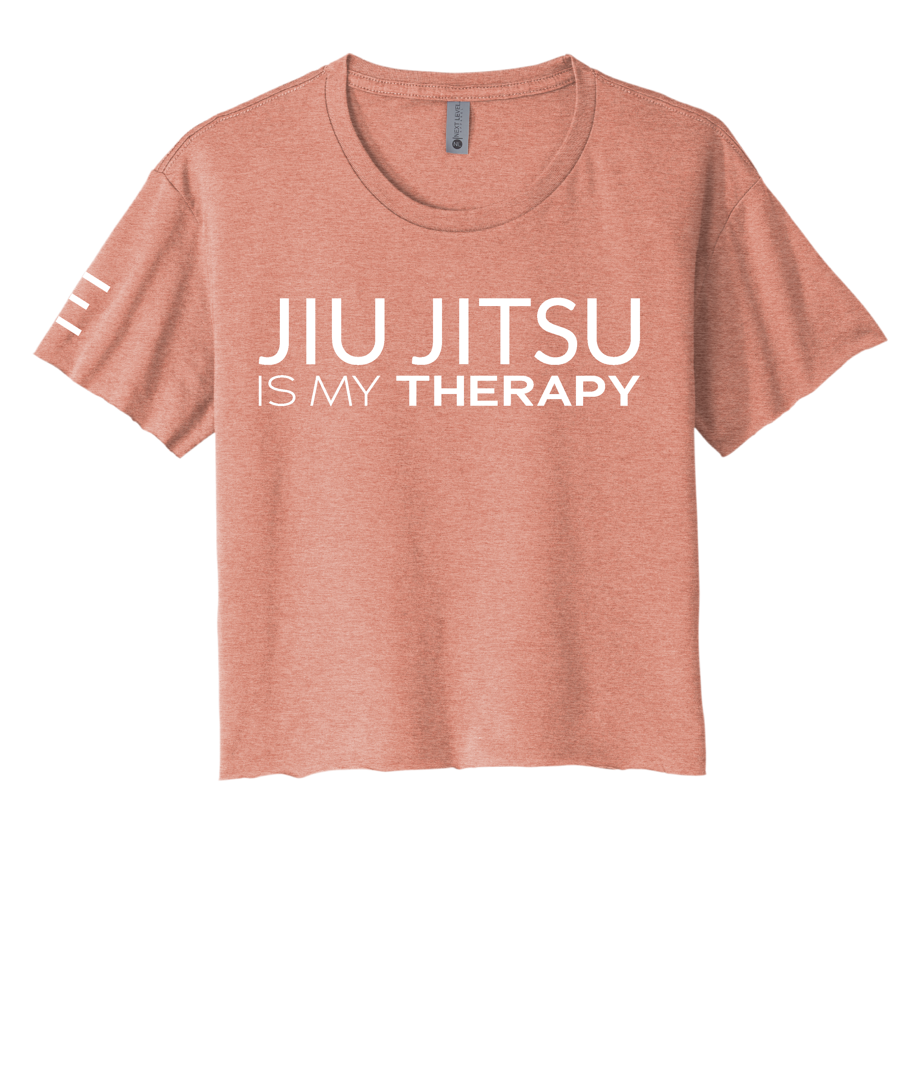 "Jiu Jitsu is My Therapy" Women's Crop Top - 3Three Apparel LLC.