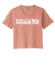 Apply Pressure Jiu-Jitsu Women's Crop Top - Technique Motivational BJJ Apparel - 3Three Apparel LLC.