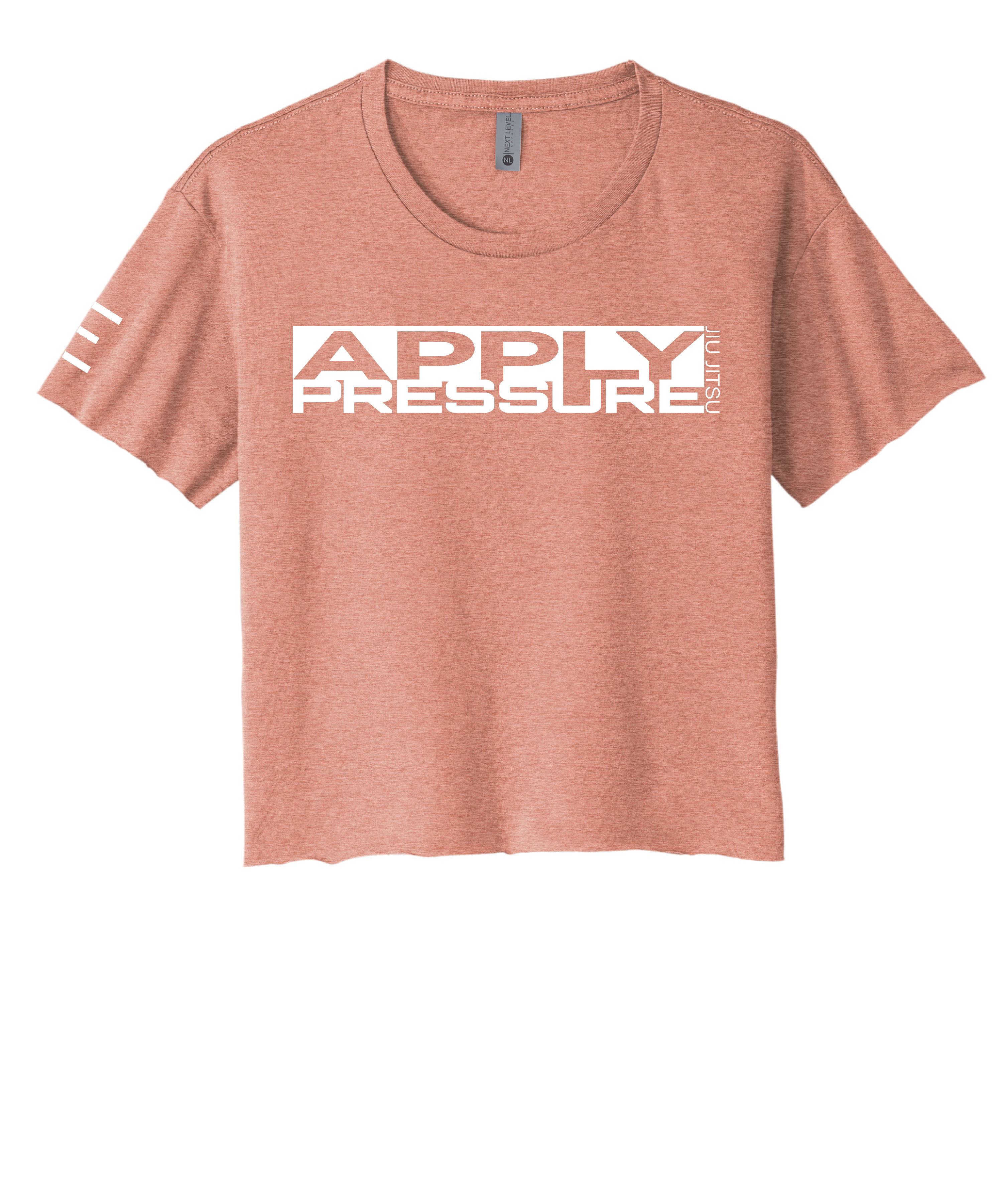 Apply Pressure Jiu-Jitsu Women's Crop Top - Technique Motivational BJJ Apparel - 3Three Apparel LLC.