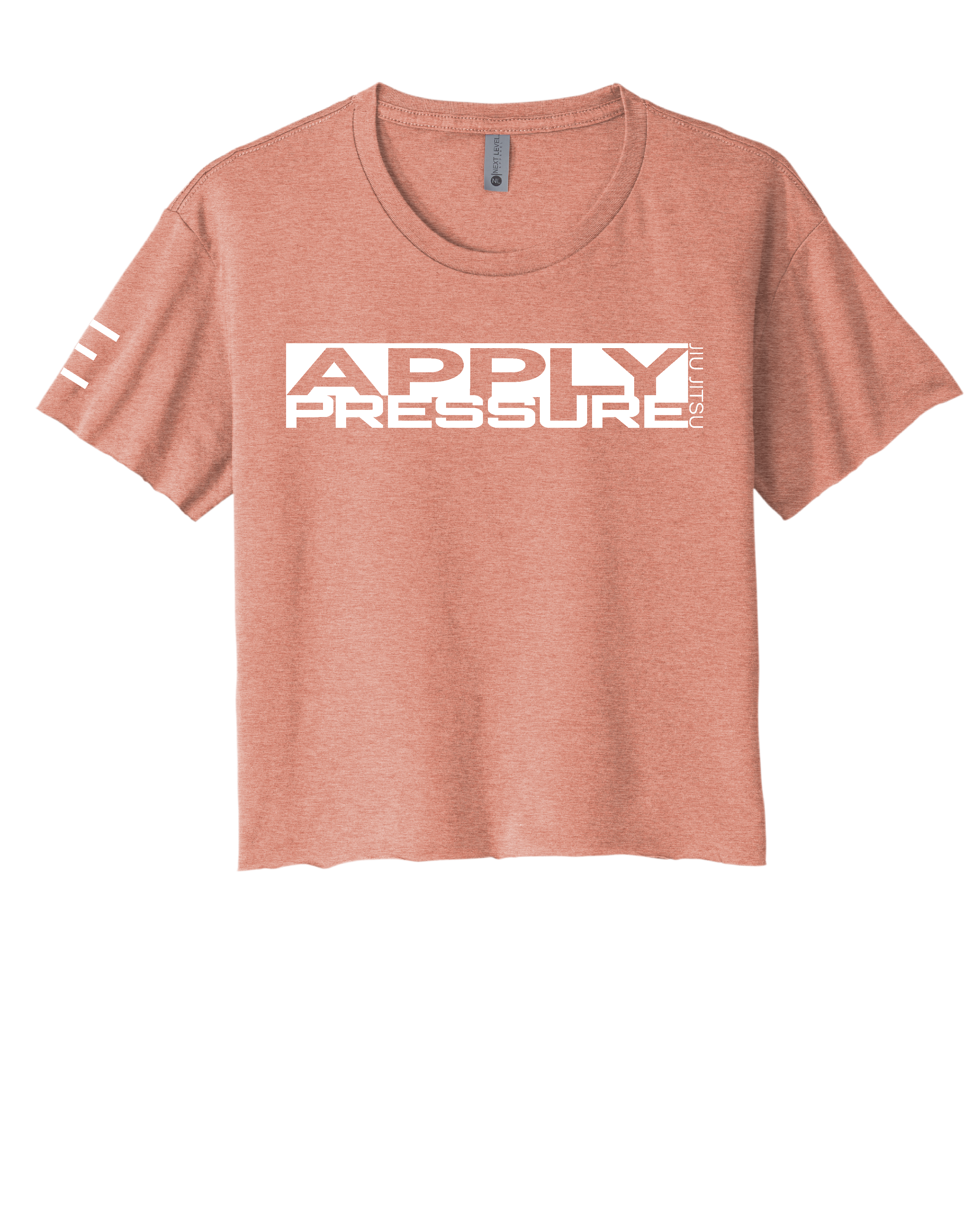 Apply Pressure Jiu-Jitsu Women's Crop Top - Technique Motivational BJJ Apparel - 3Three Apparel LLC.