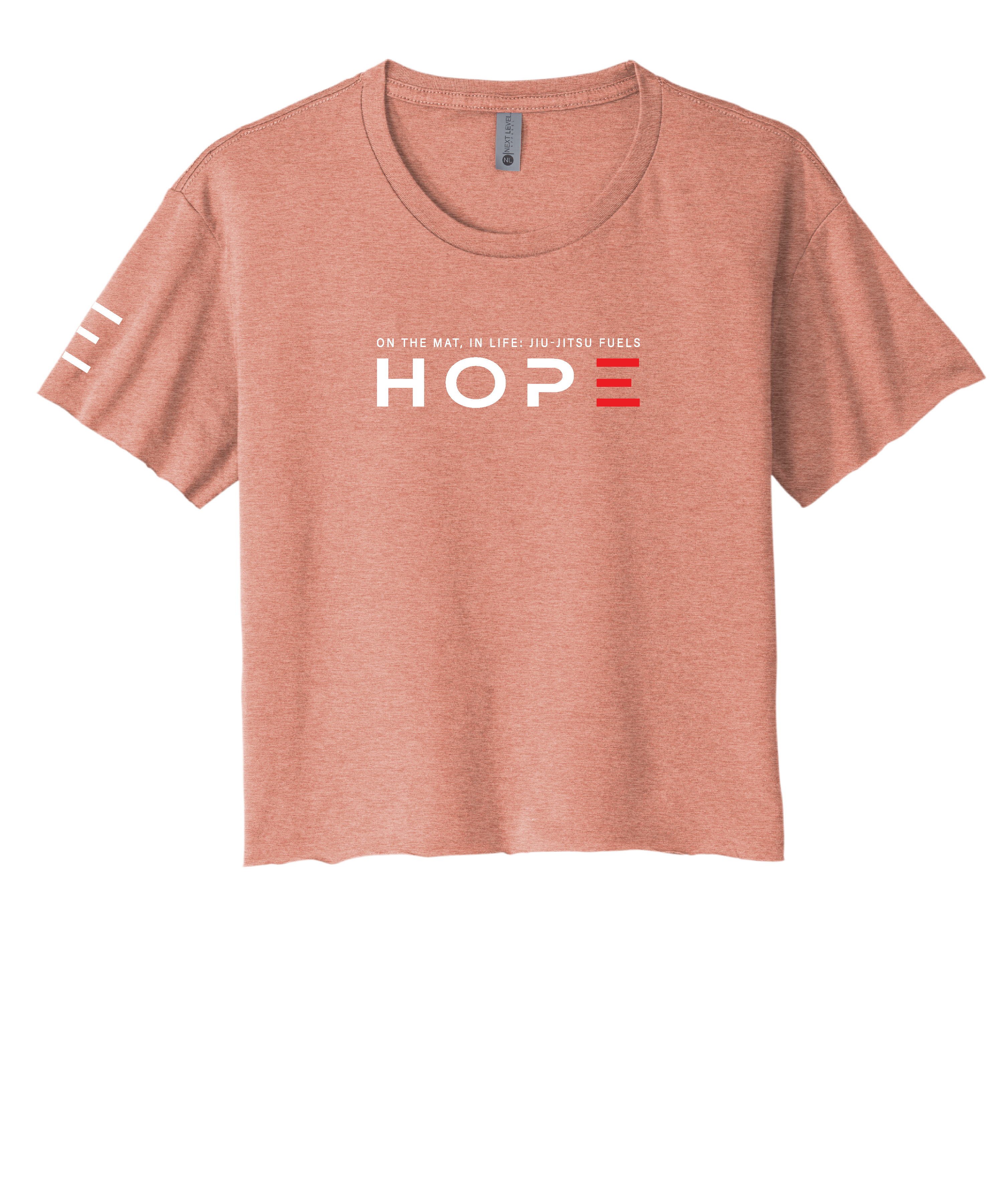 Hope - On the Mat, In Life - Jiu-Jitsu Women's Crop Top - 3Three Apparel LLC.