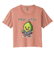 Meet the Frui-Jitsu Avocado Women's Crop Top - Fun Meets Fierce! 🥑 - 3Three Apparel LLC.