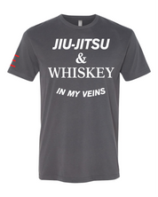 Jiu-Jitsu & Whiskey in My Veins - BJJ Funny Meme Premium T-Shirt - 3Three Apparel LLC.