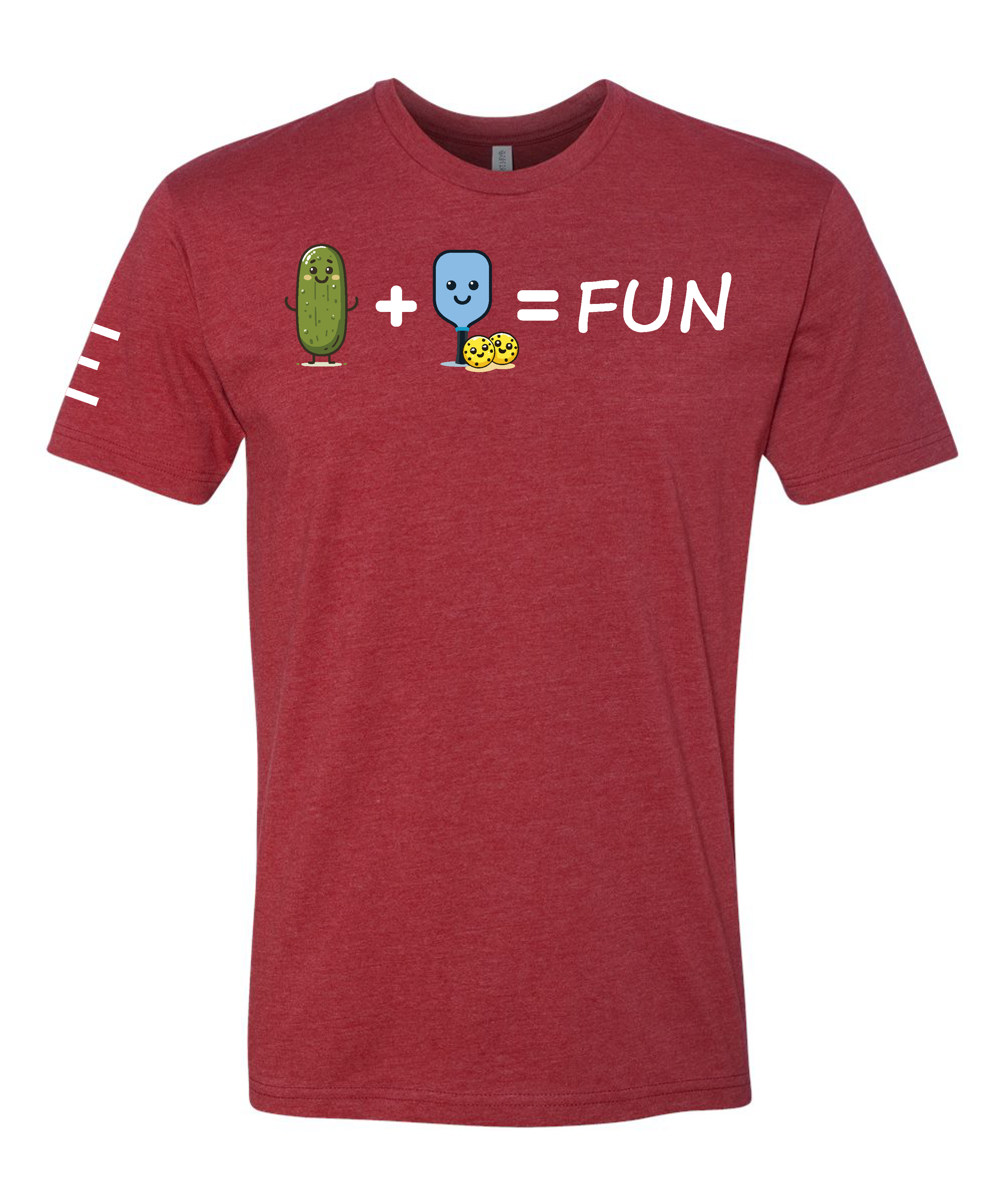 Pickle + Paddle = Fun Pickleball T-Shirt - Cute and Playful Design 