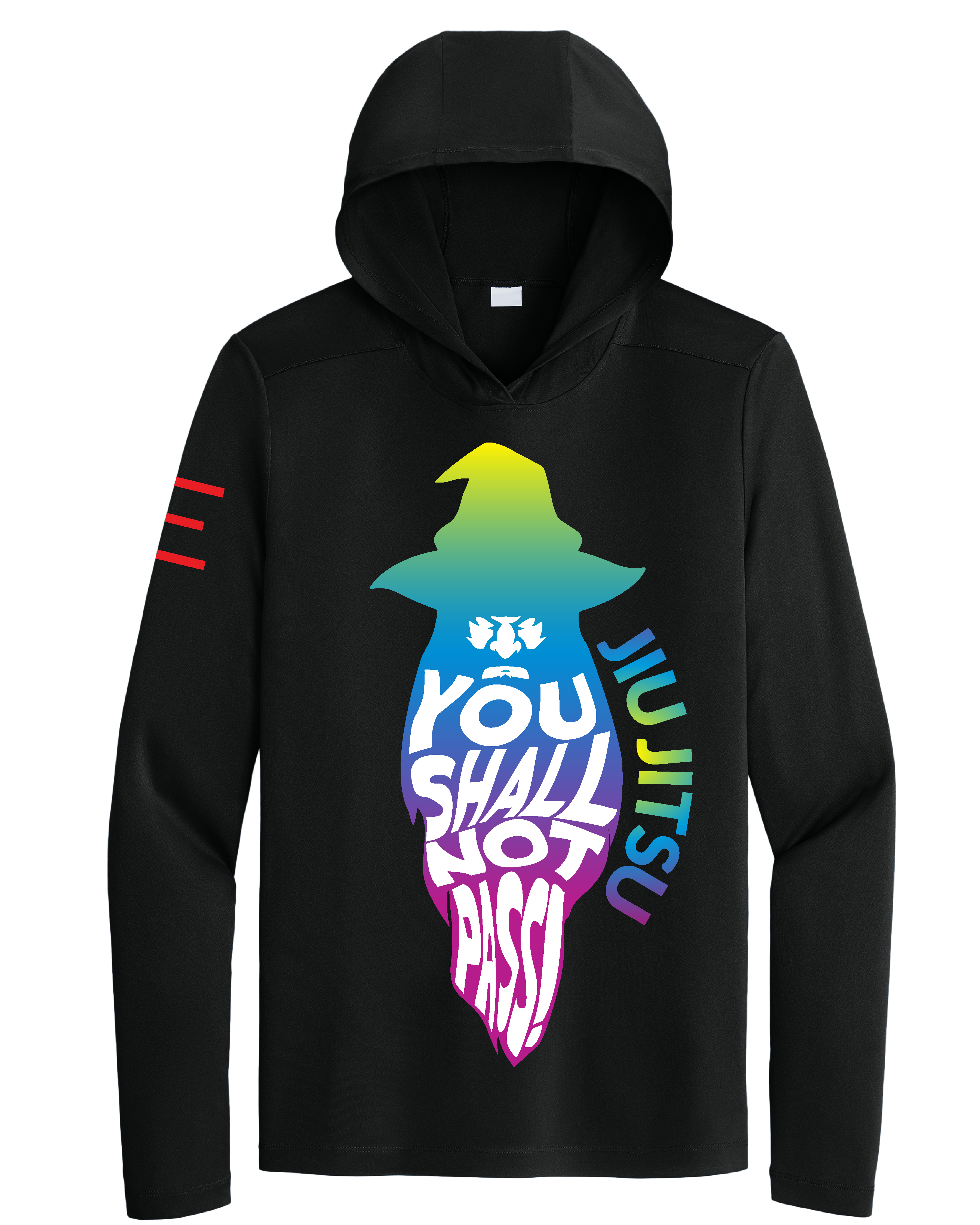 "You Shall Not Pass!" Wizard Jiu-Jitsu Hoodie – TRIPPY Gradient Edition