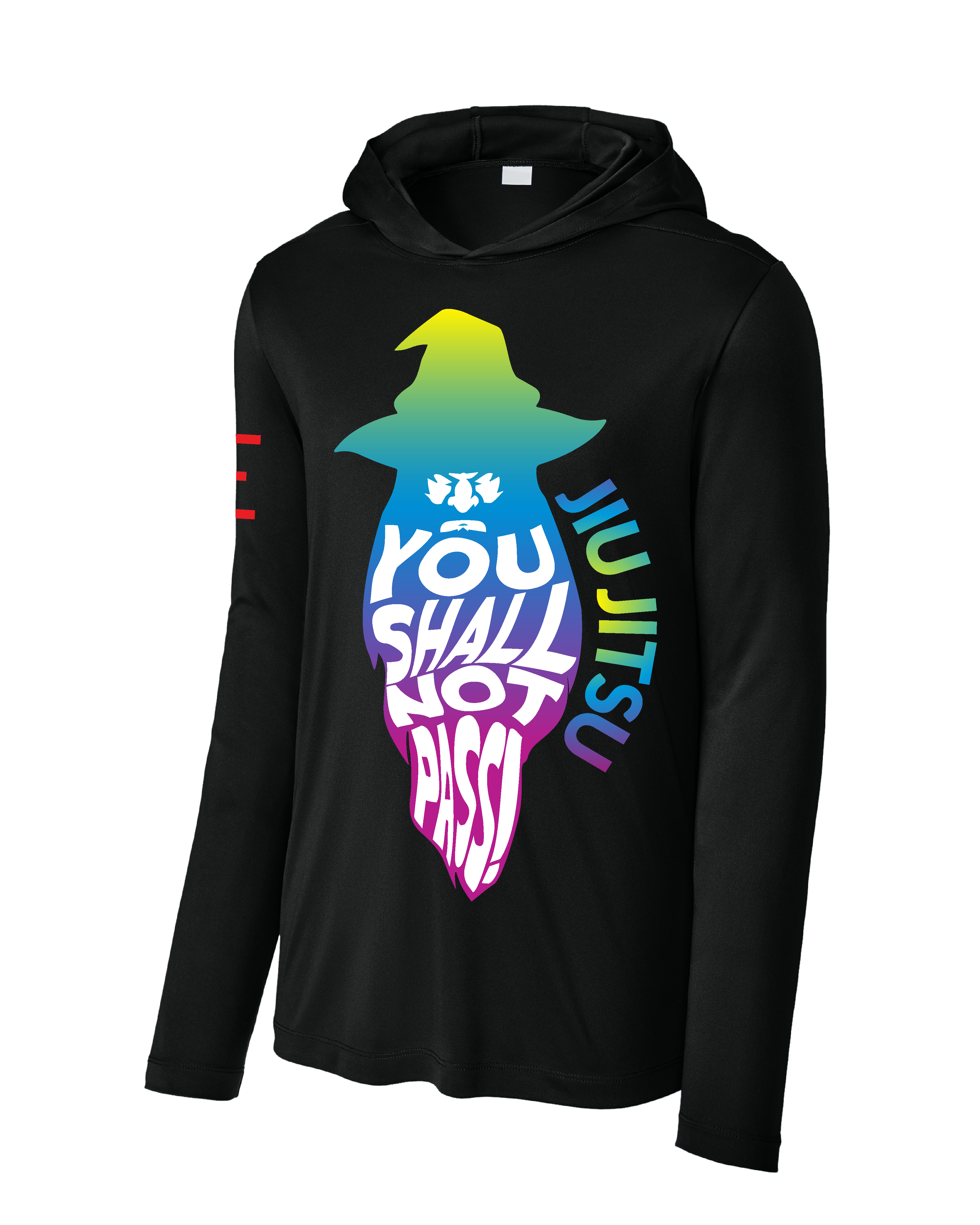 "You Shall Not Pass!" Wizard Jiu-Jitsu Hoodie – TRIPPY Gradient Edition