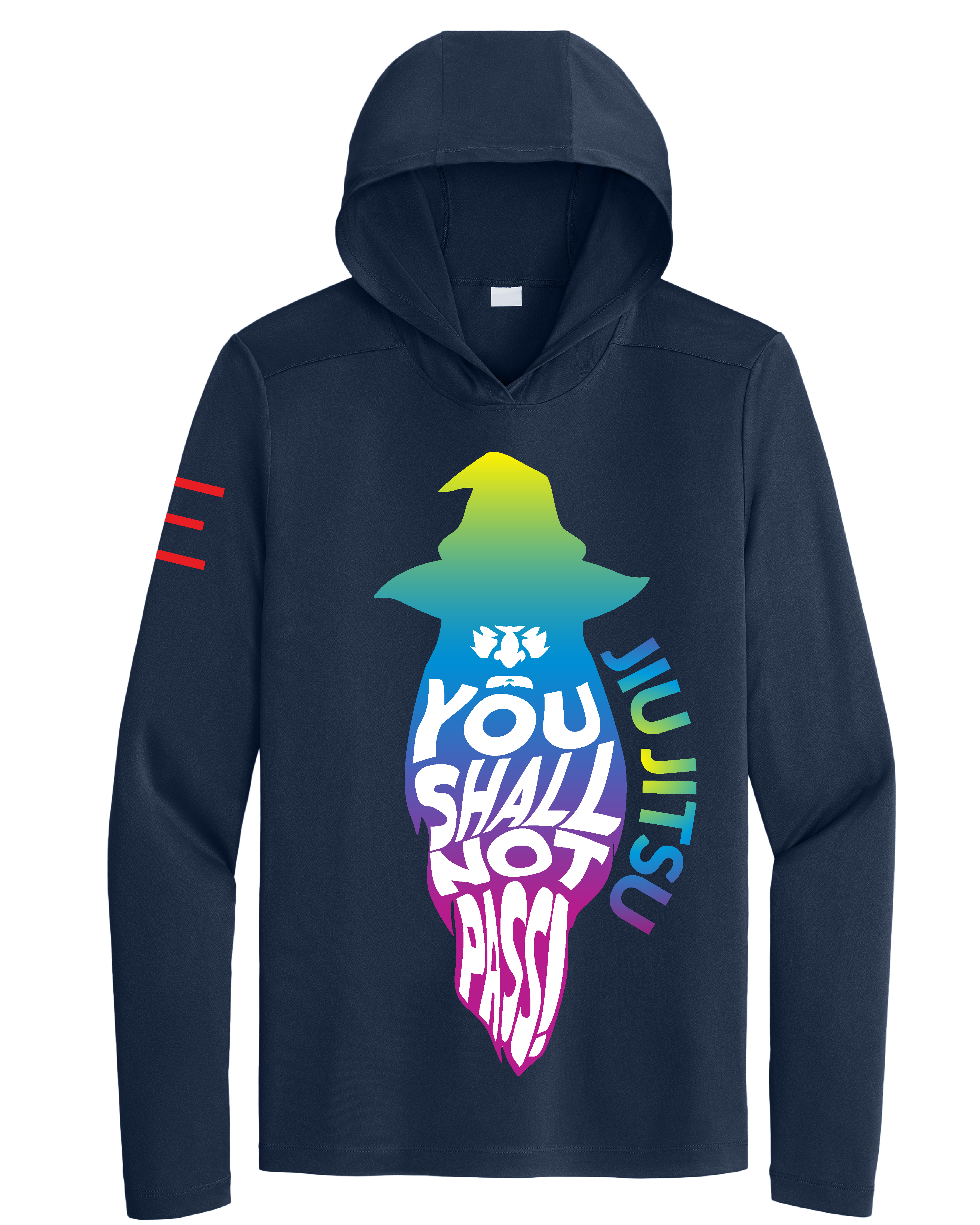 "You Shall Not Pass!" Wizard Jiu-Jitsu Hoodie – TRIPPY Gradient Edition