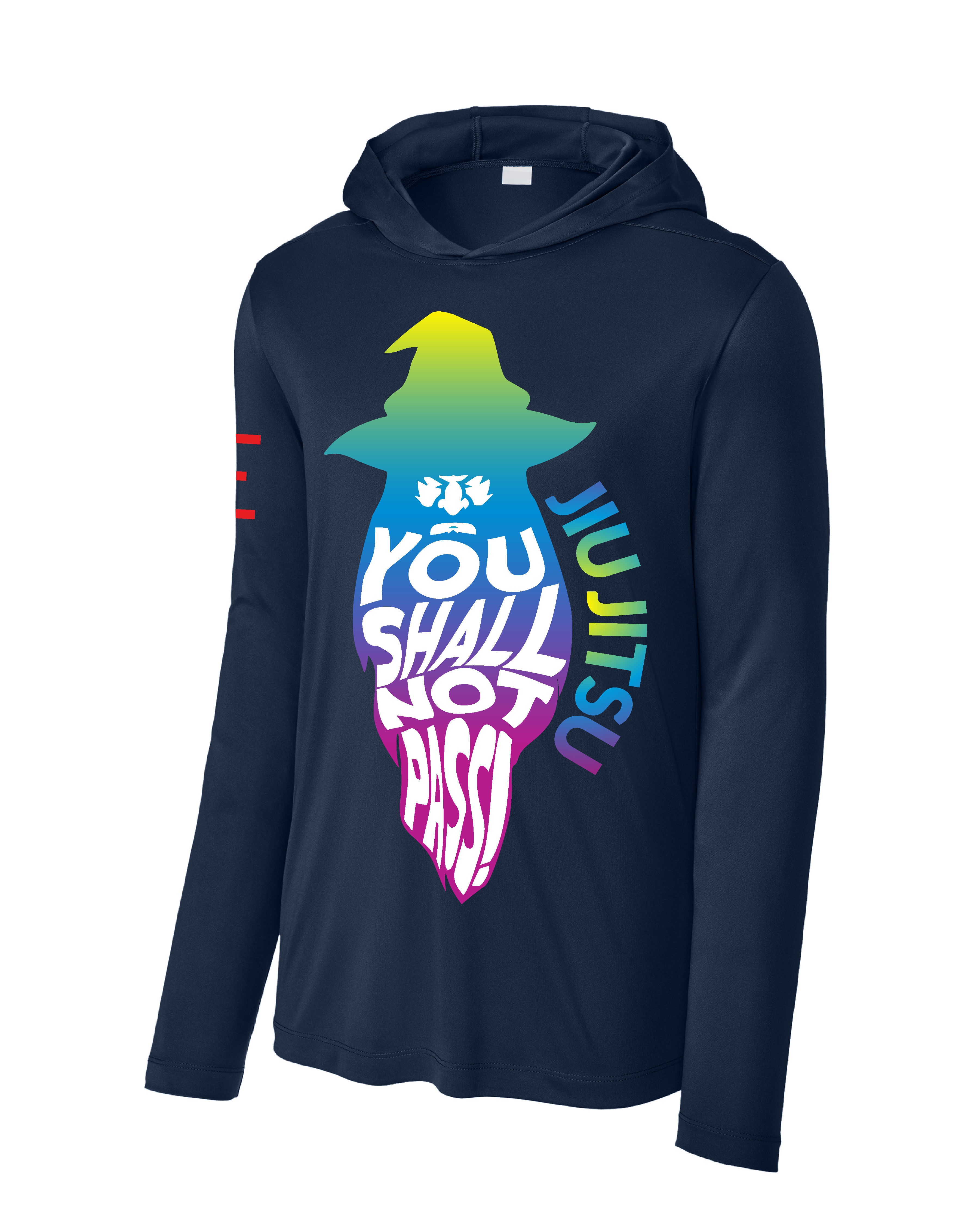 "You Shall Not Pass!" Wizard Jiu-Jitsu Hoodie – TRIPPY Gradient Edition