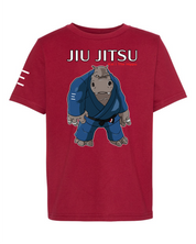 Youth - Kai the Hippo - BJJ T-Shirt - Premium Super soft T-Shirt 