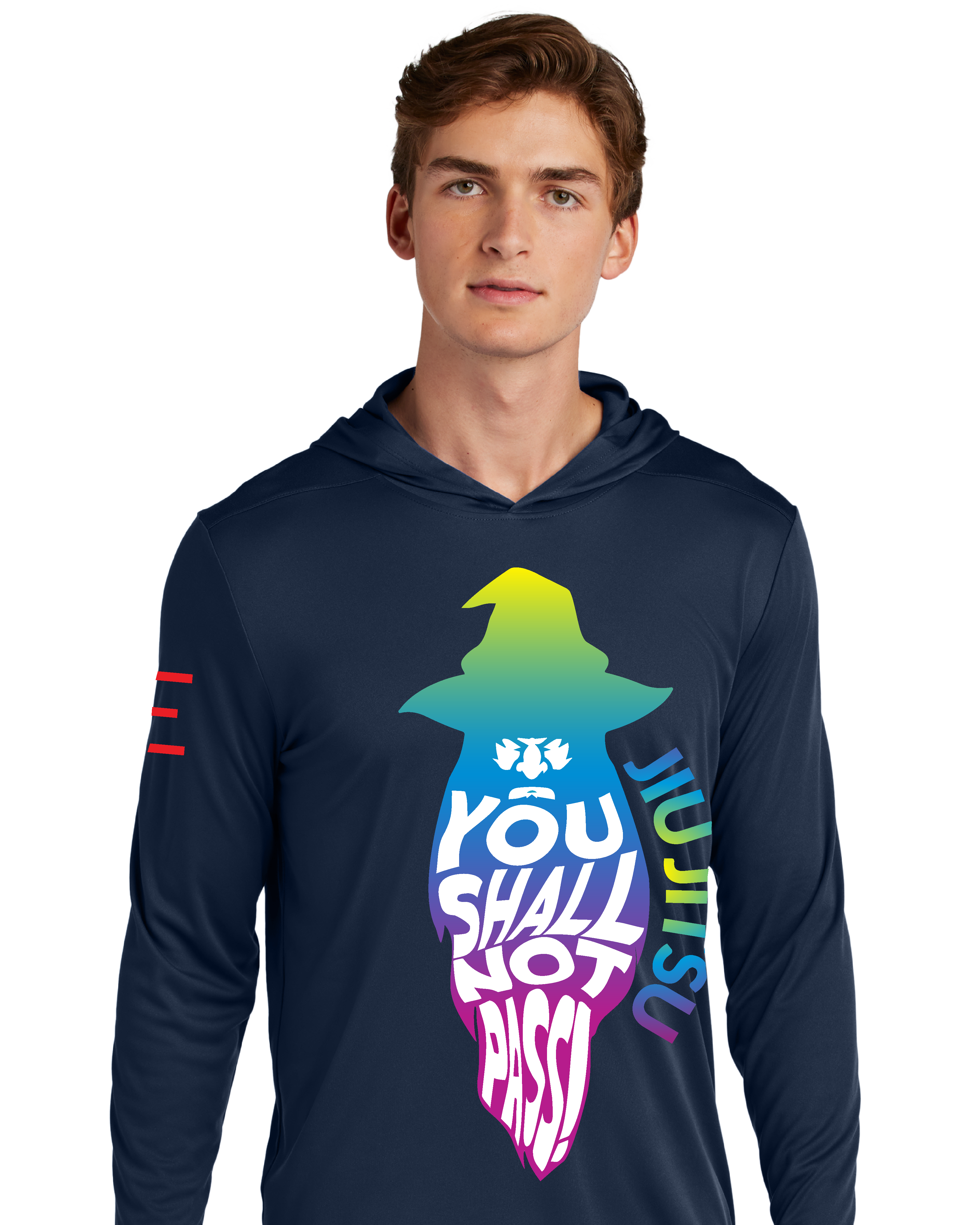 "You Shall Not Pass!" Wizard Jiu-Jitsu Hoodie – TRIPPY Gradient Edition