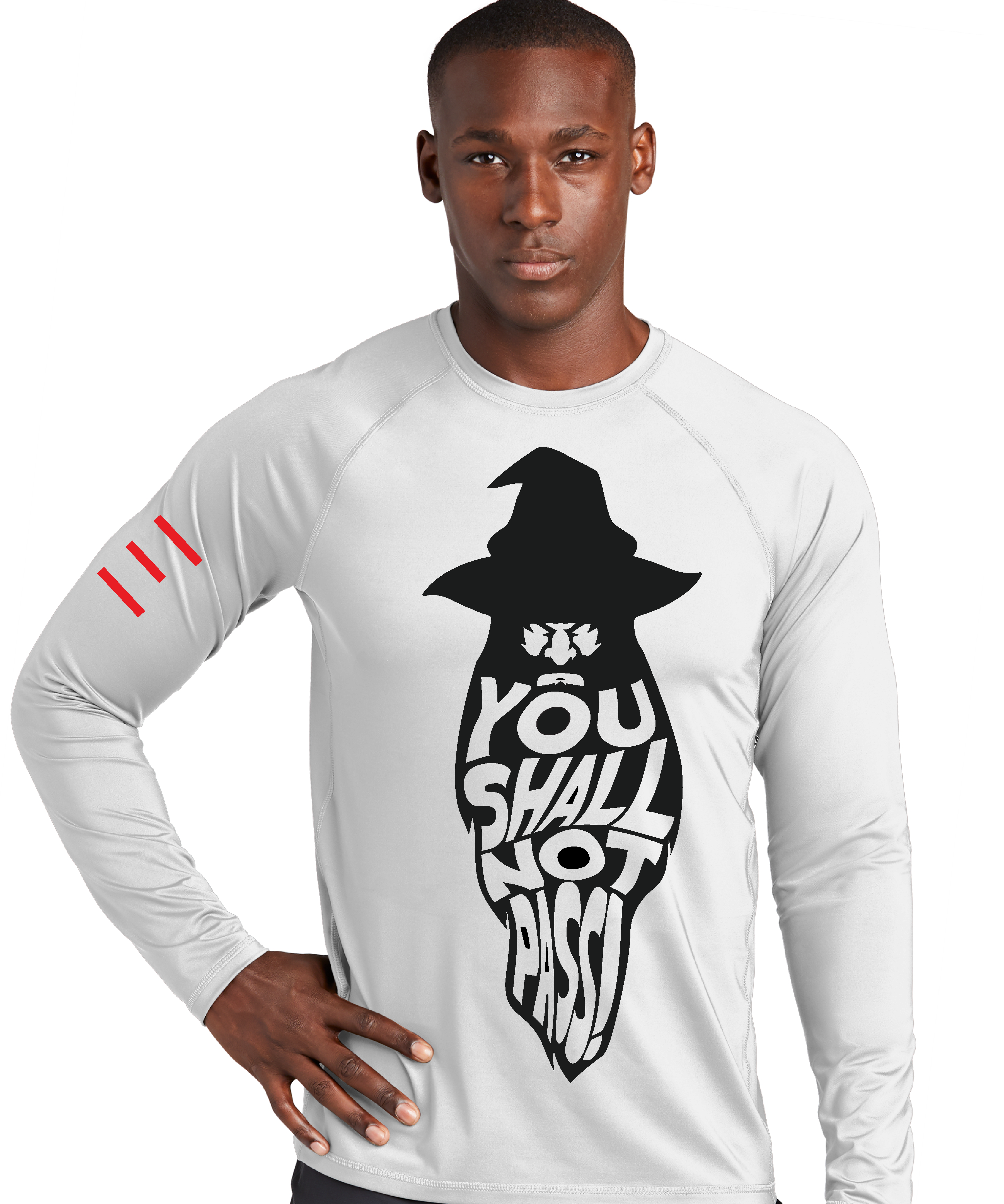 JIU-JITSU Rash Guard - You Shall Not Pass! - Wizard - BJJ Funny Meme (Short or Long Sleeve) 