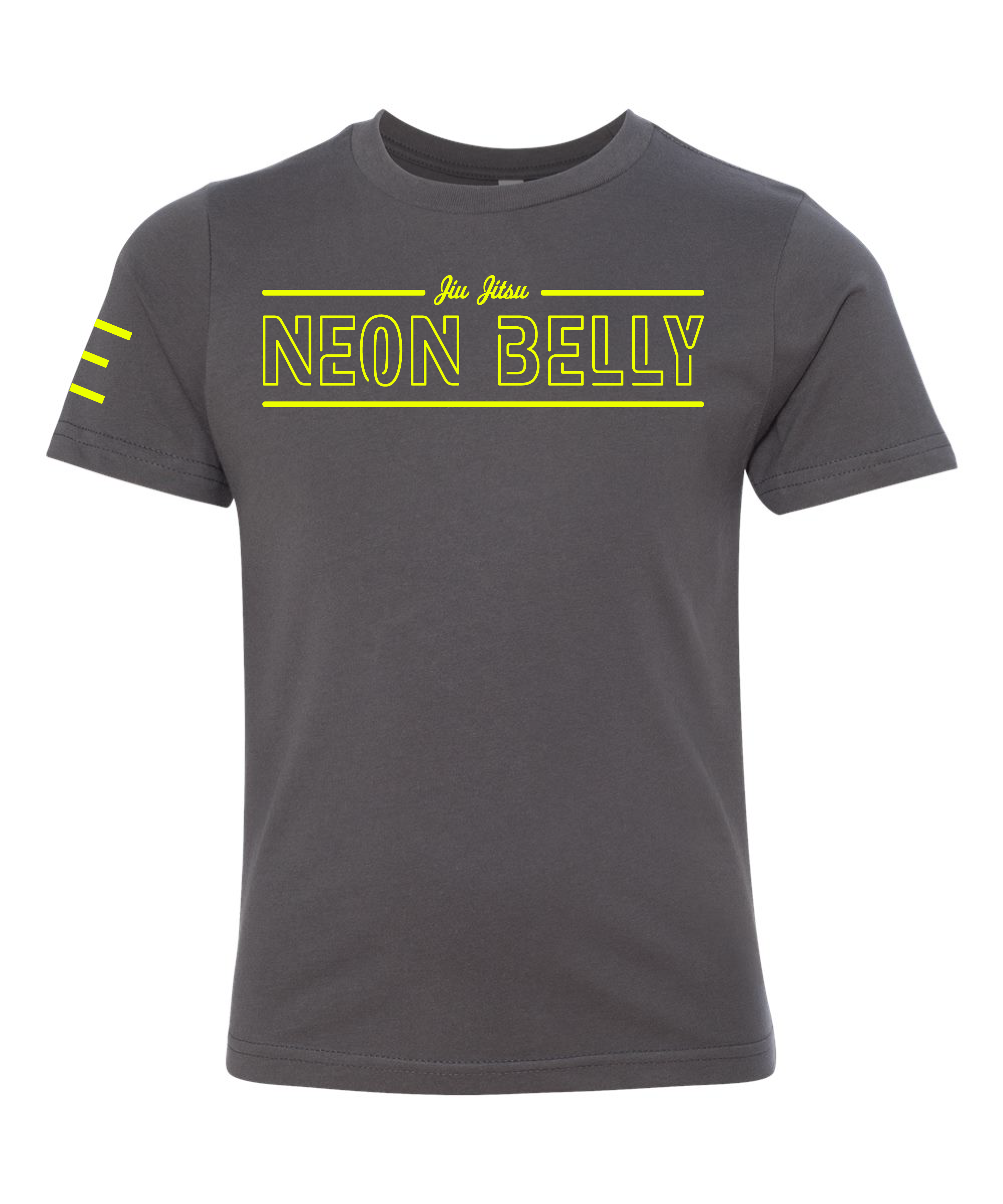 Youth - Neon Belly V2 - The Next Level of Knee-On-Belly - BJJ Funny T-Shirt 