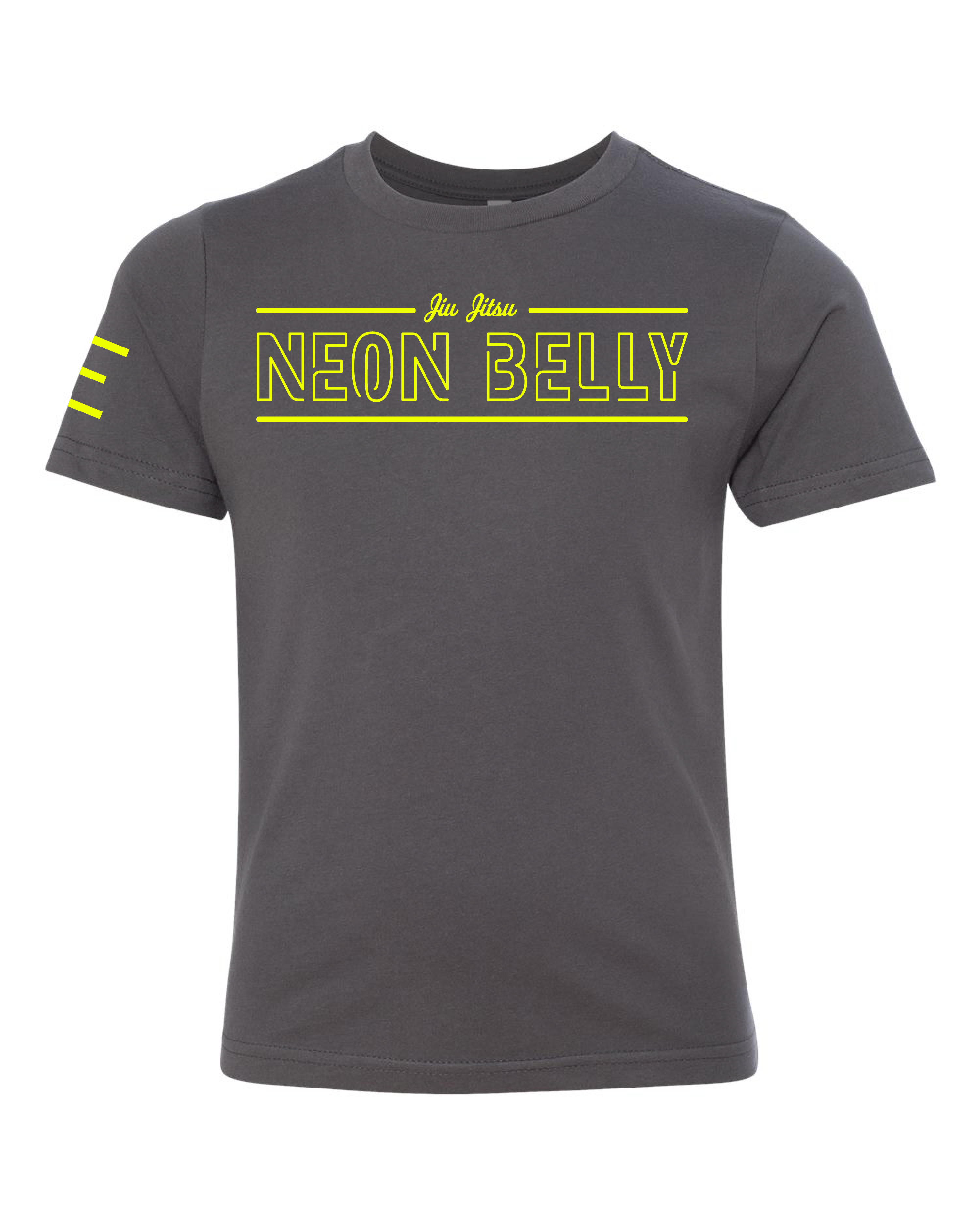 Youth - Neon Belly V2 - The Next Level of Knee-On-Belly - BJJ Funny T-Shirt 