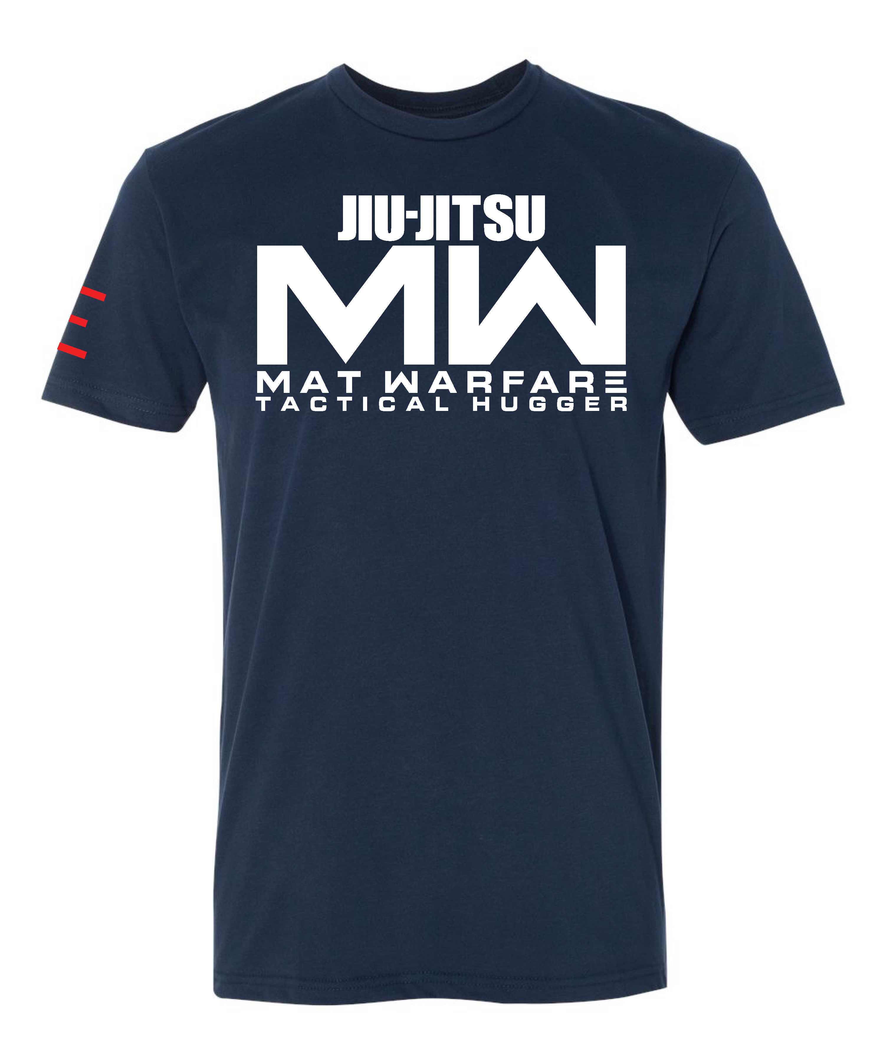 Jiu-Jitsu MW Tactical Hugger Tee - Mat Warfare Parody funny shirt 