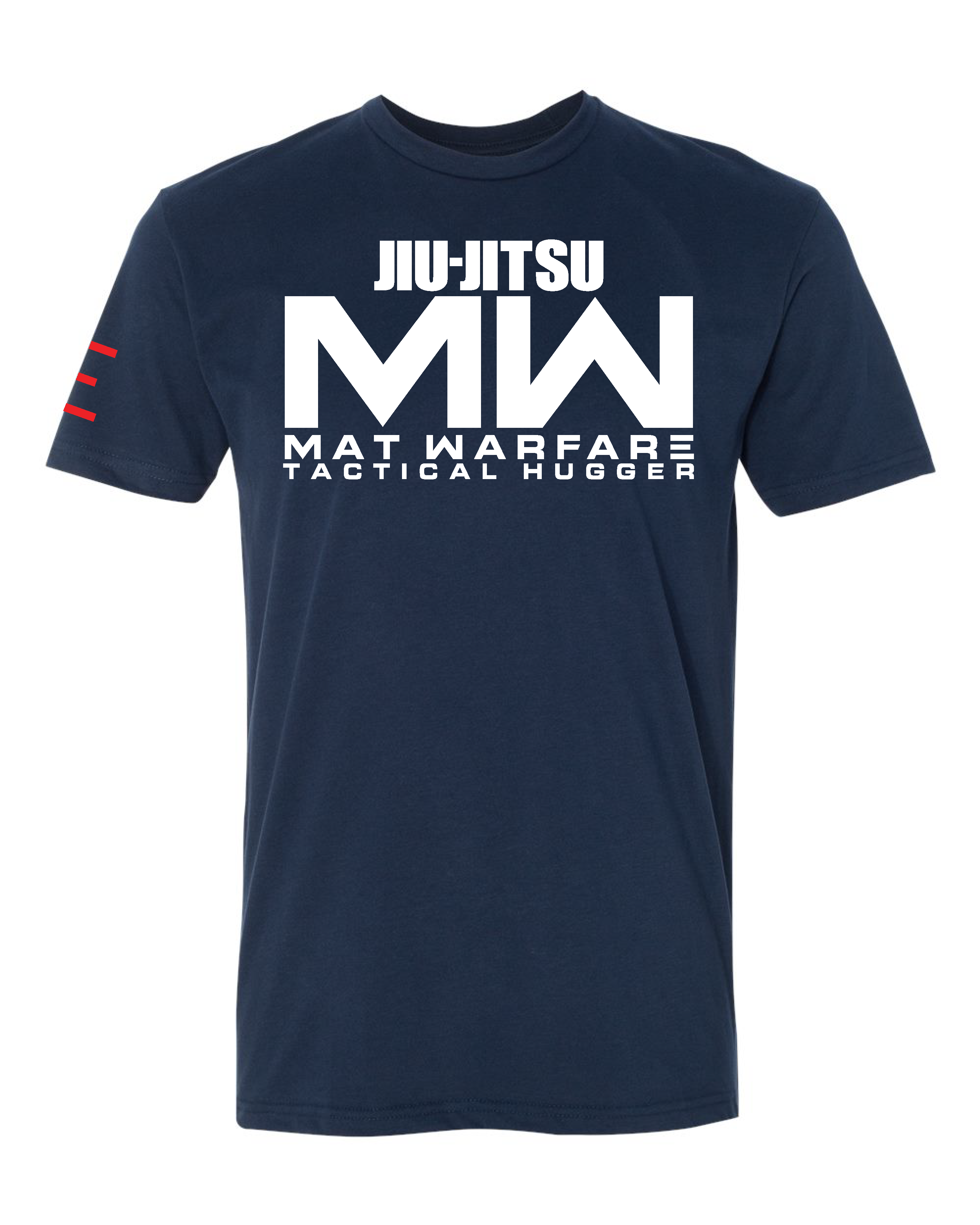 Jiu-Jitsu MW Tactical Hugger Tee - Mat Warfare Parody funny shirt 