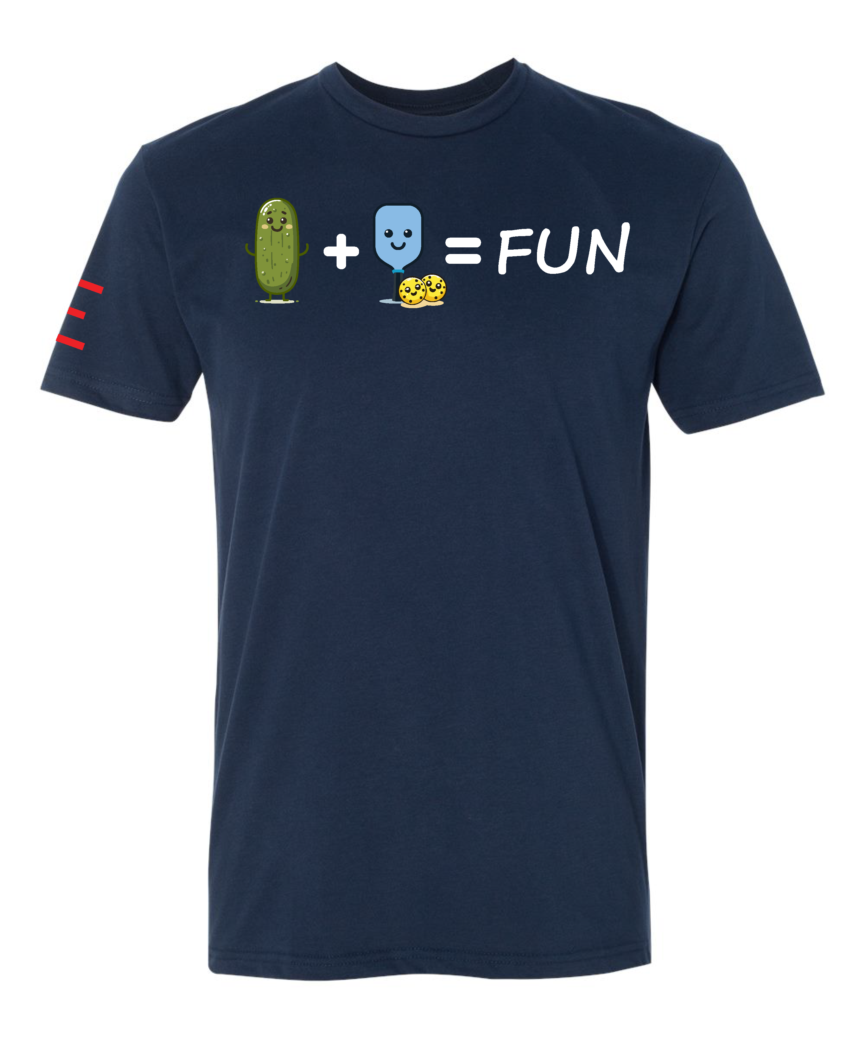 Pickle + Paddle = Fun Pickleball T-Shirt - Cute and Playful Design 