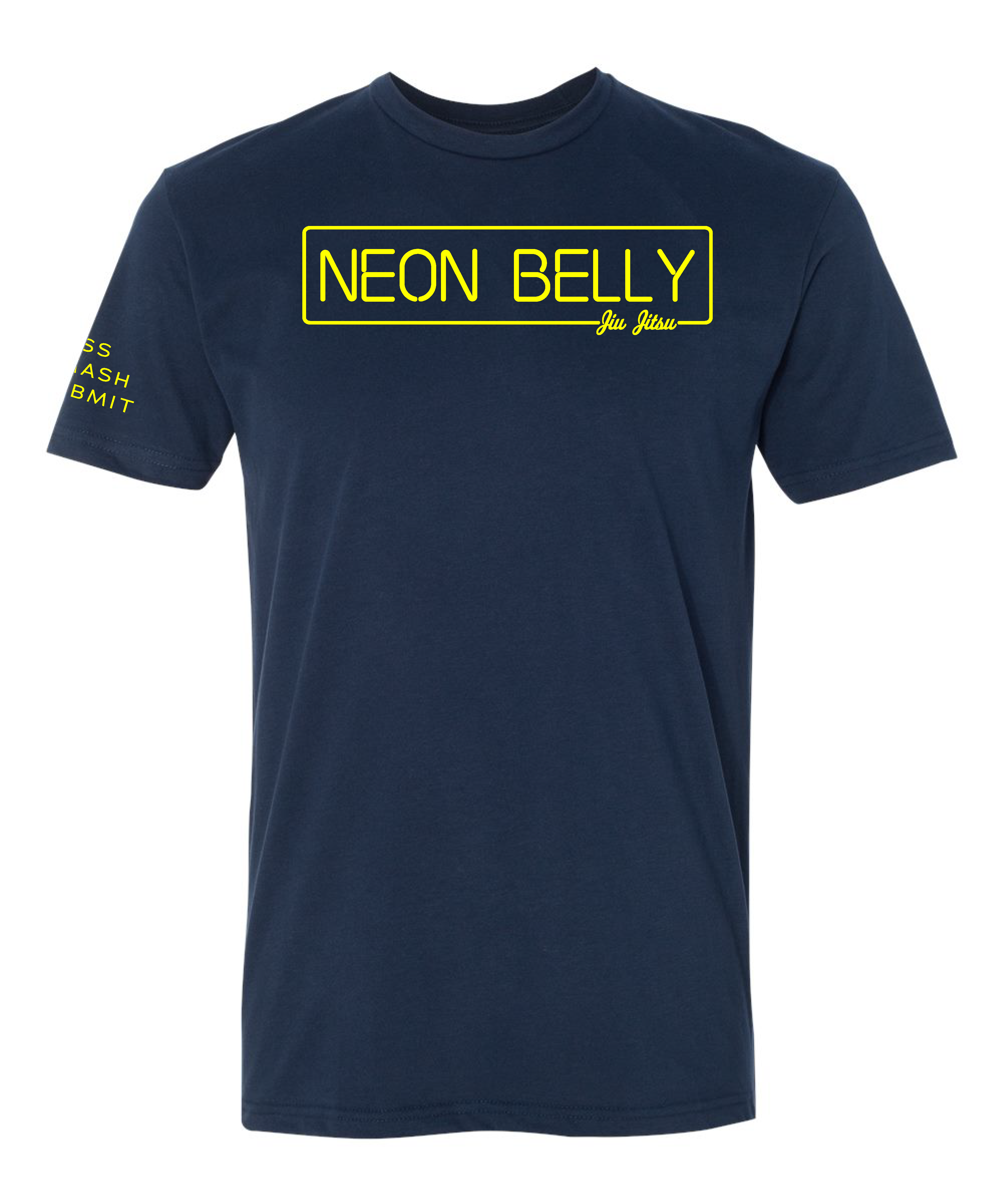 NEON BELLY (Knee on Belly) Jiu-Jitsu Shirt - BJJ Funny Meme Premium T-Shirt 