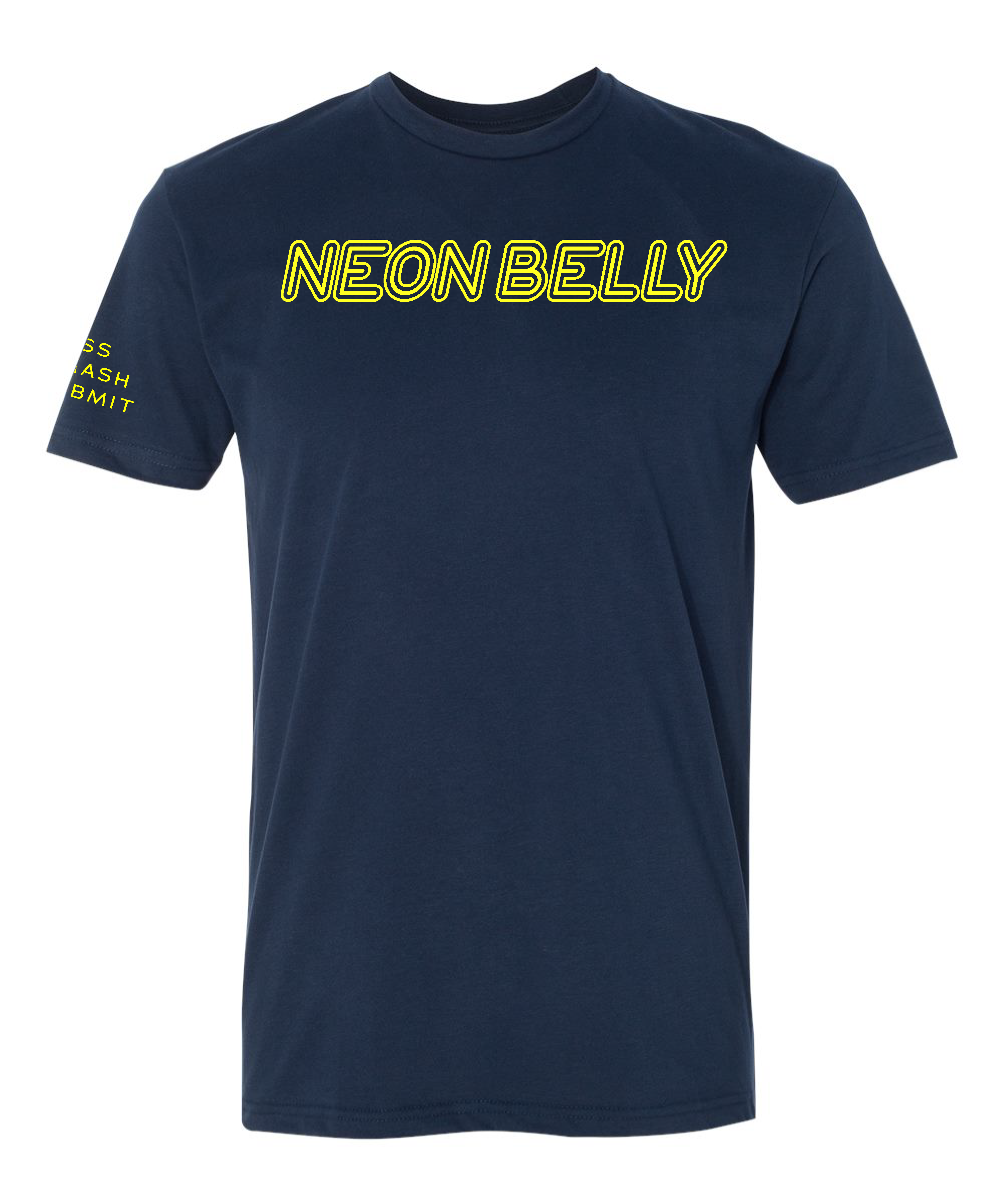 NEON BELLY V3 (Knee on Belly) Jiu-Jitsu Shirt - BJJ Funny Premium T-Shirt - 3Three Apparel LLC.