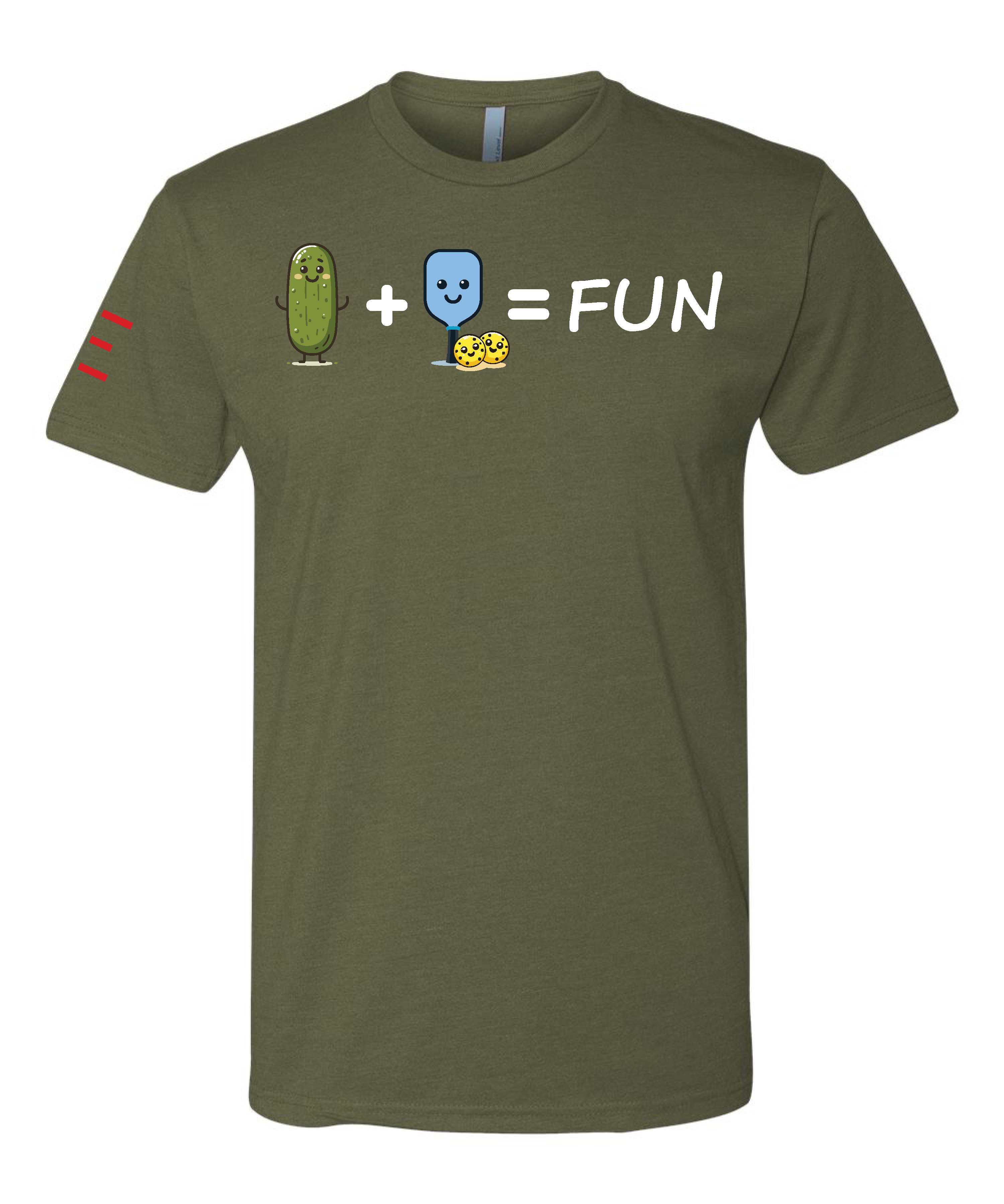 Pickle + Paddle = Fun Pickleball T-Shirt - Cute and Playful Design 