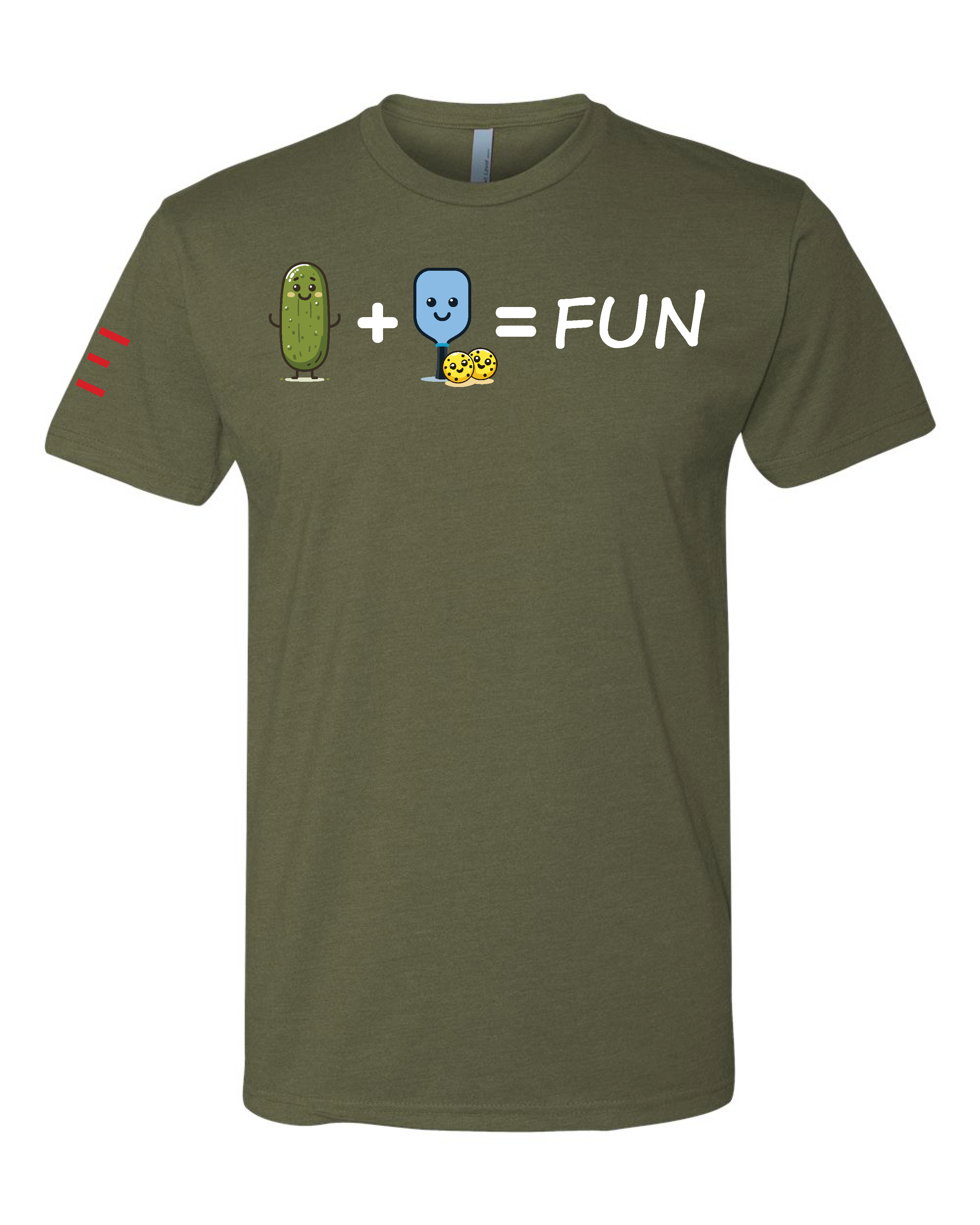 Pickle + Paddle = Fun Pickleball T-Shirt - Cute and Playful Design 