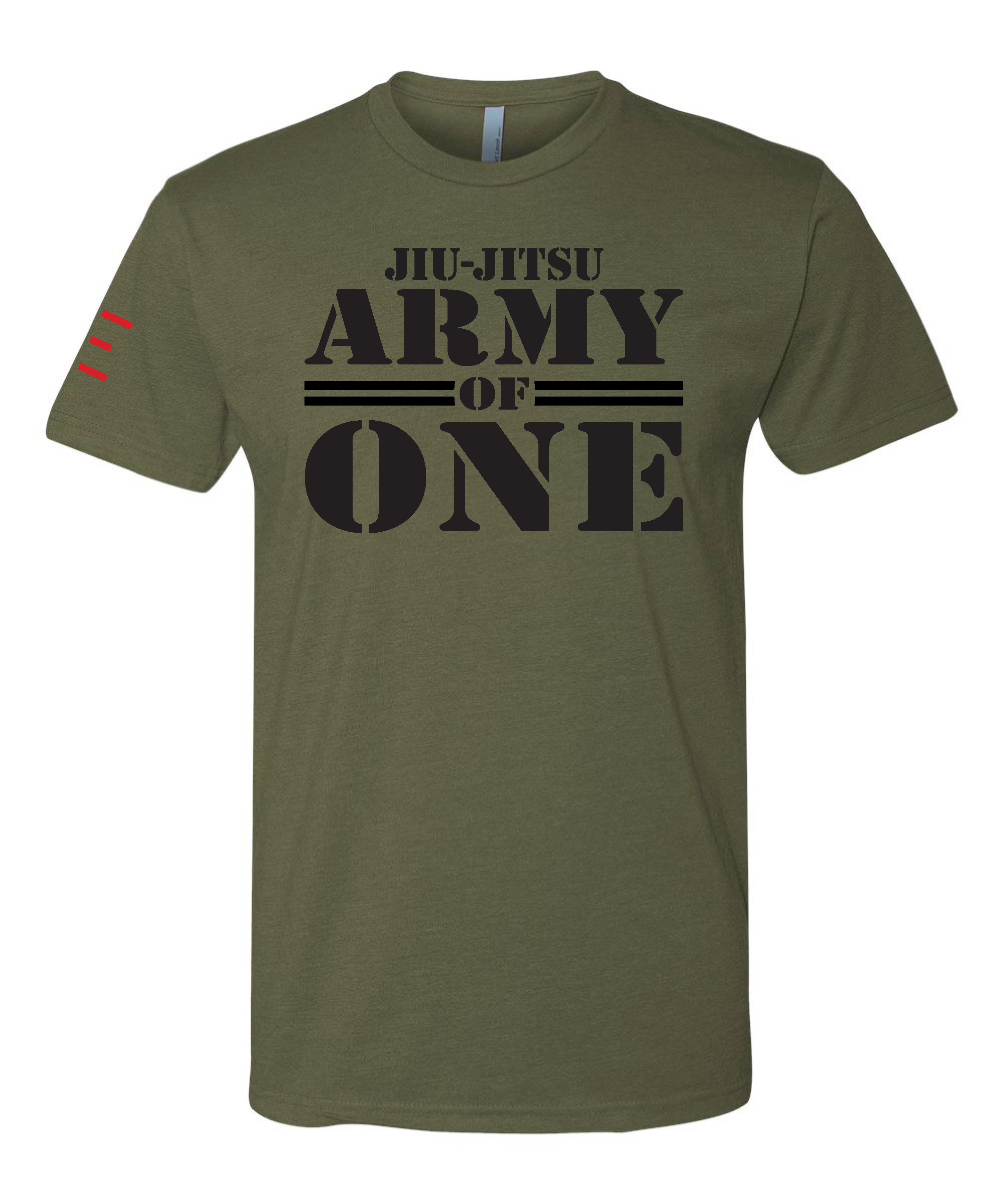 Jiu-Jitsu Army of One - Tough Mind, Spirit, and Will. Your Journey is only Yours - Premium T-Shirt - JiuJitsu 