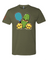 Cute Pickle Holding a Paddle Pickleball T-Shirt - Fun and Playful Design 