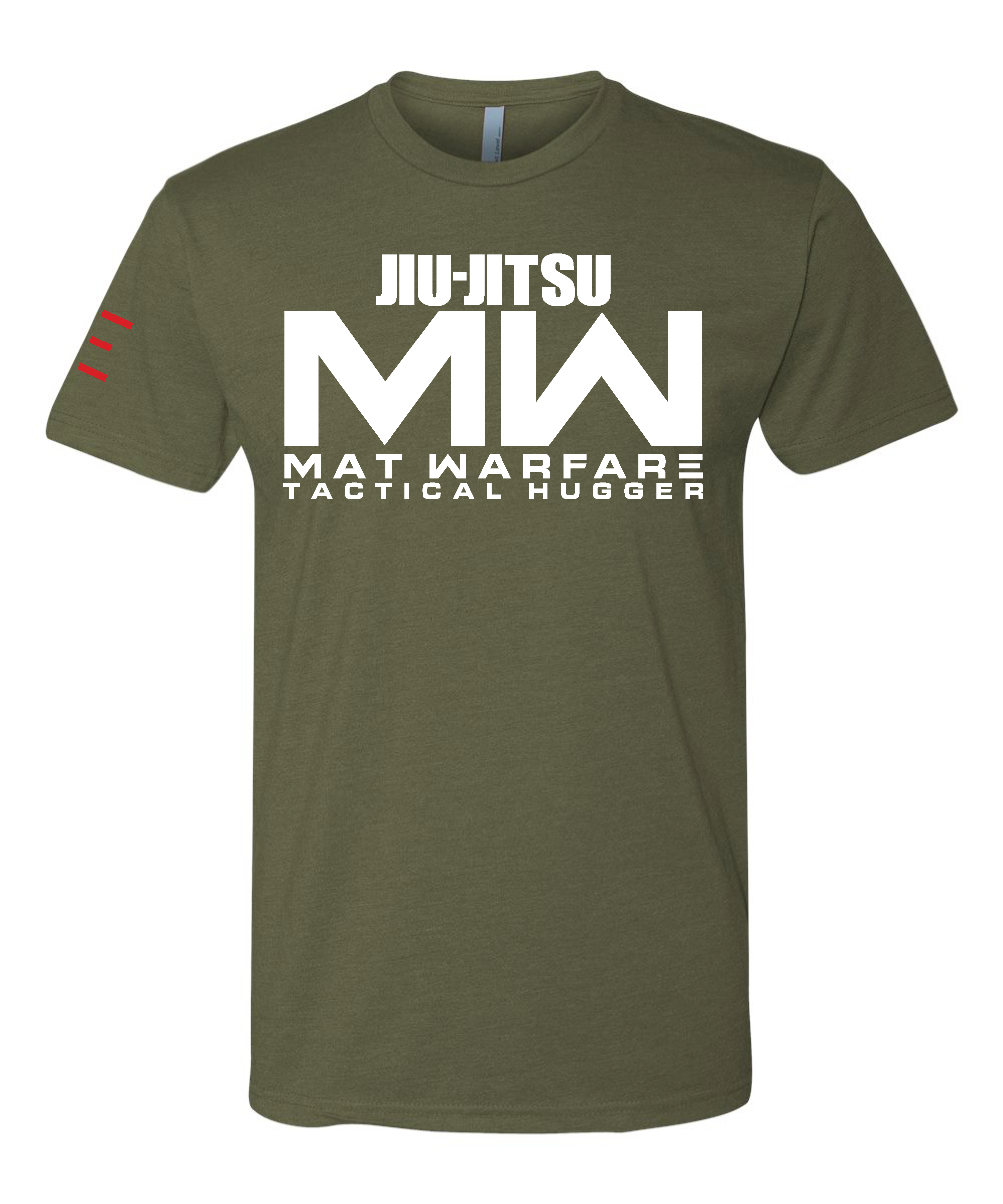 Jiu-Jitsu MW Tactical Hugger Tee - Mat Warfare Parody funny shirt 