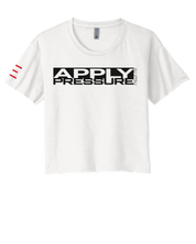 Apply Pressure Jiu-Jitsu Women's Crop Top - Technique Motivational BJJ Apparel - 3Three Apparel LLC.