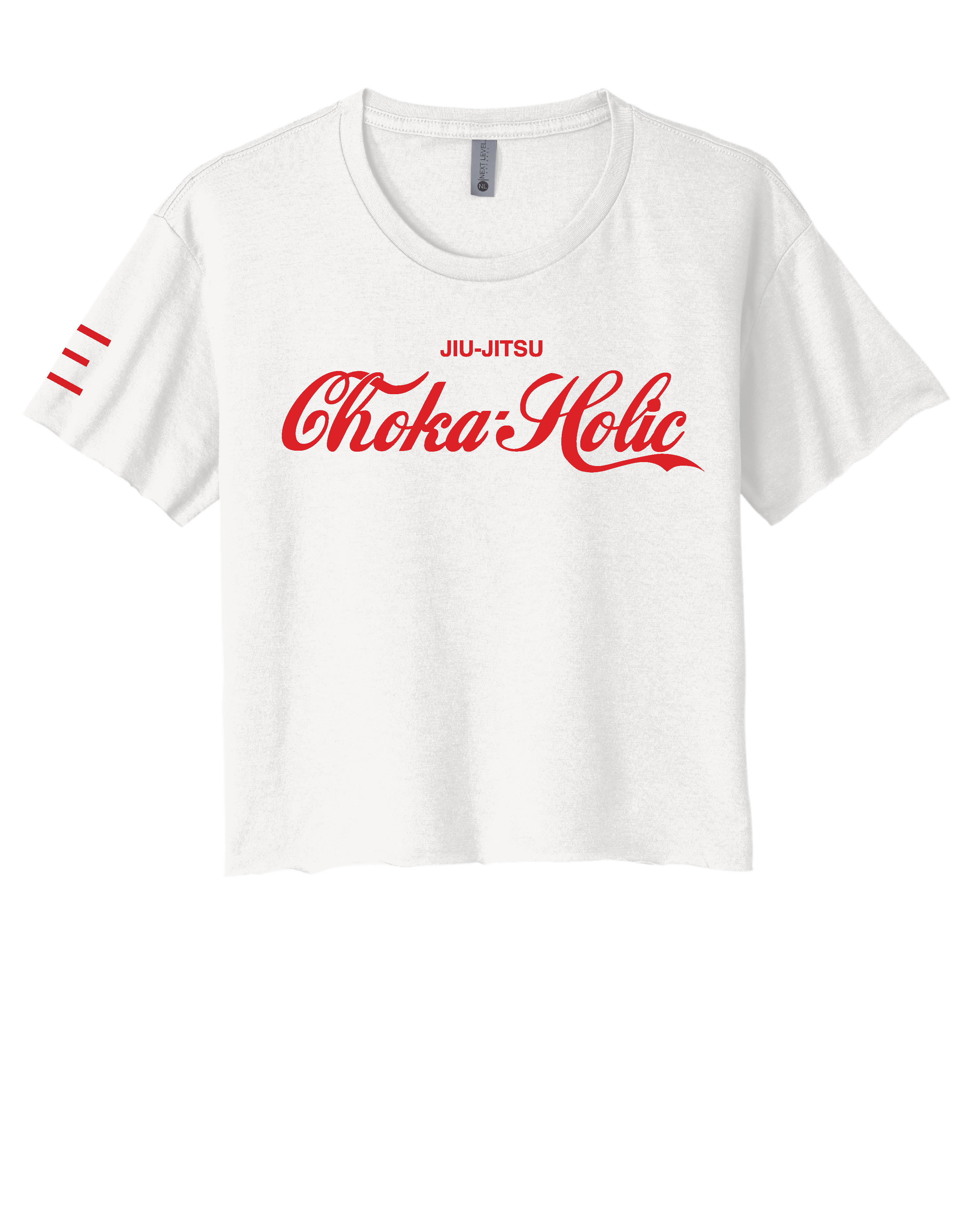 "Choka-Holic" Jiu-Jitsu Crop Top – Funny Women's BJJ Shirt - 3Three Apparel LLC.