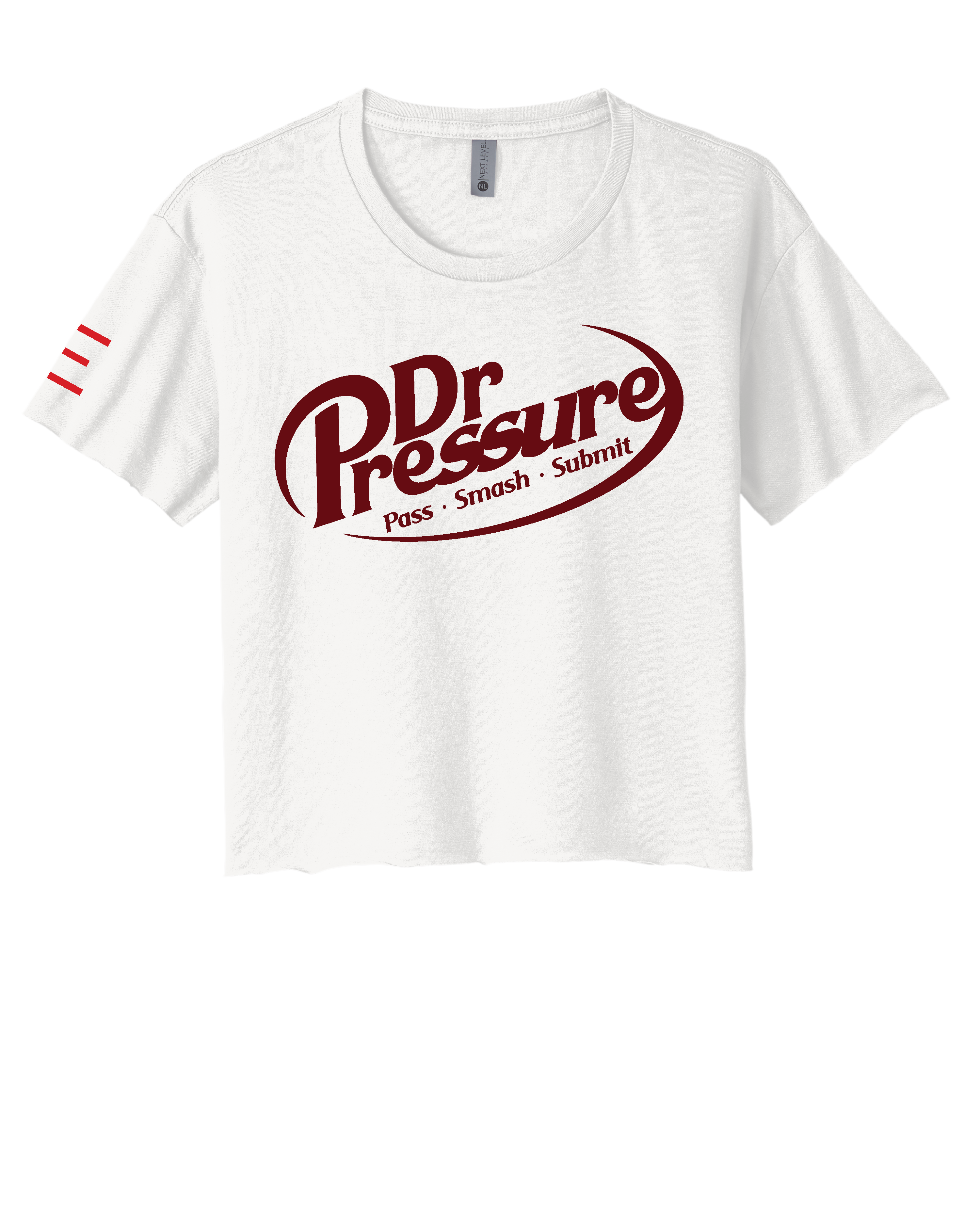 "Dr. Pressure" - Jiu-Jitsu Parody Women's Crop Top - 3Three Apparel LLC.