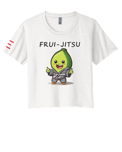 Meet the Frui-Jitsu Avocado Women's Crop Top - Fun Meets Fierce! 🥑 - 3Three Apparel LLC.